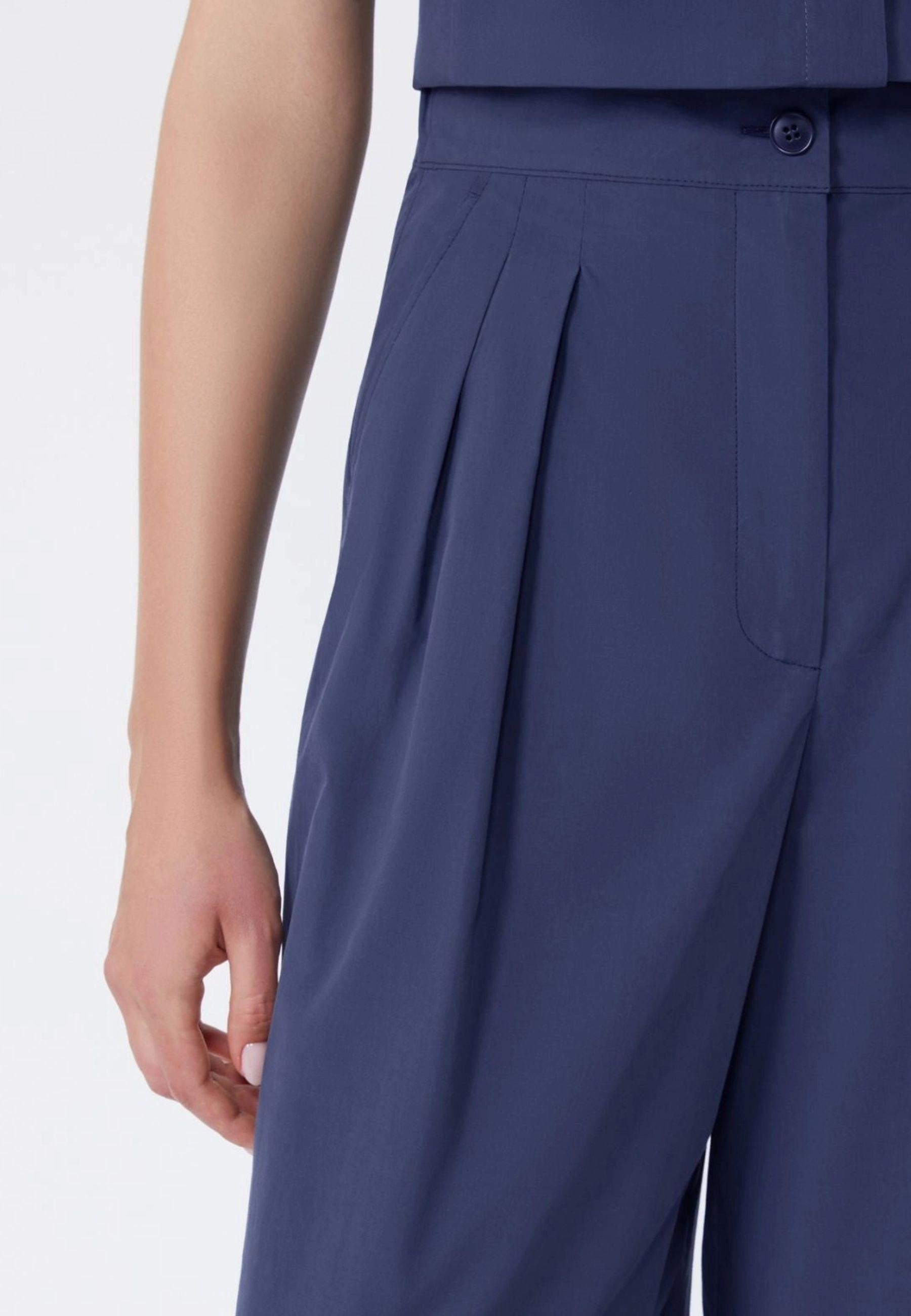 Weekend Max Mara - Pantalone ampio in popeline di cotone