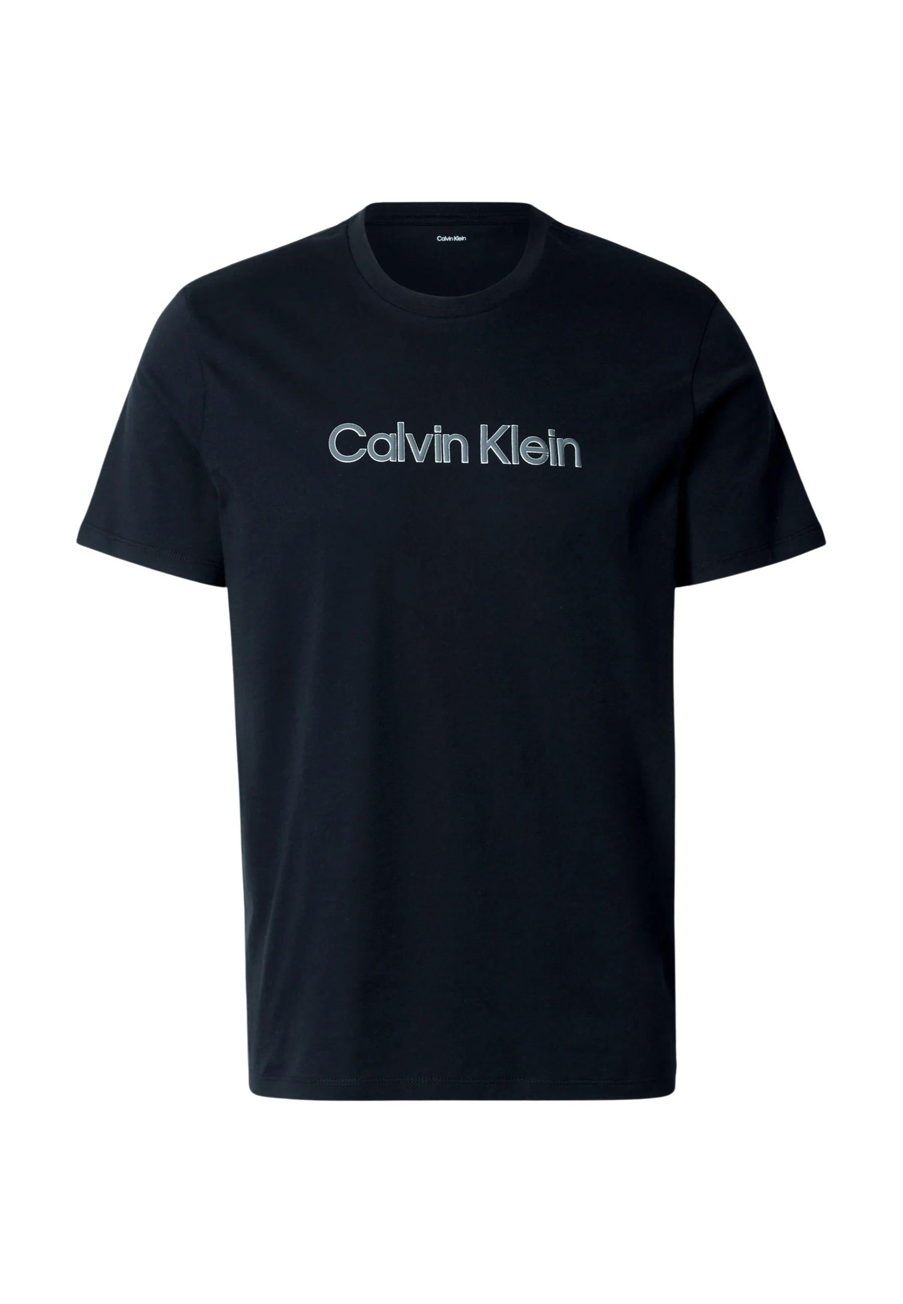 Calvin Klein - T-shirt logo in jersey di cotone