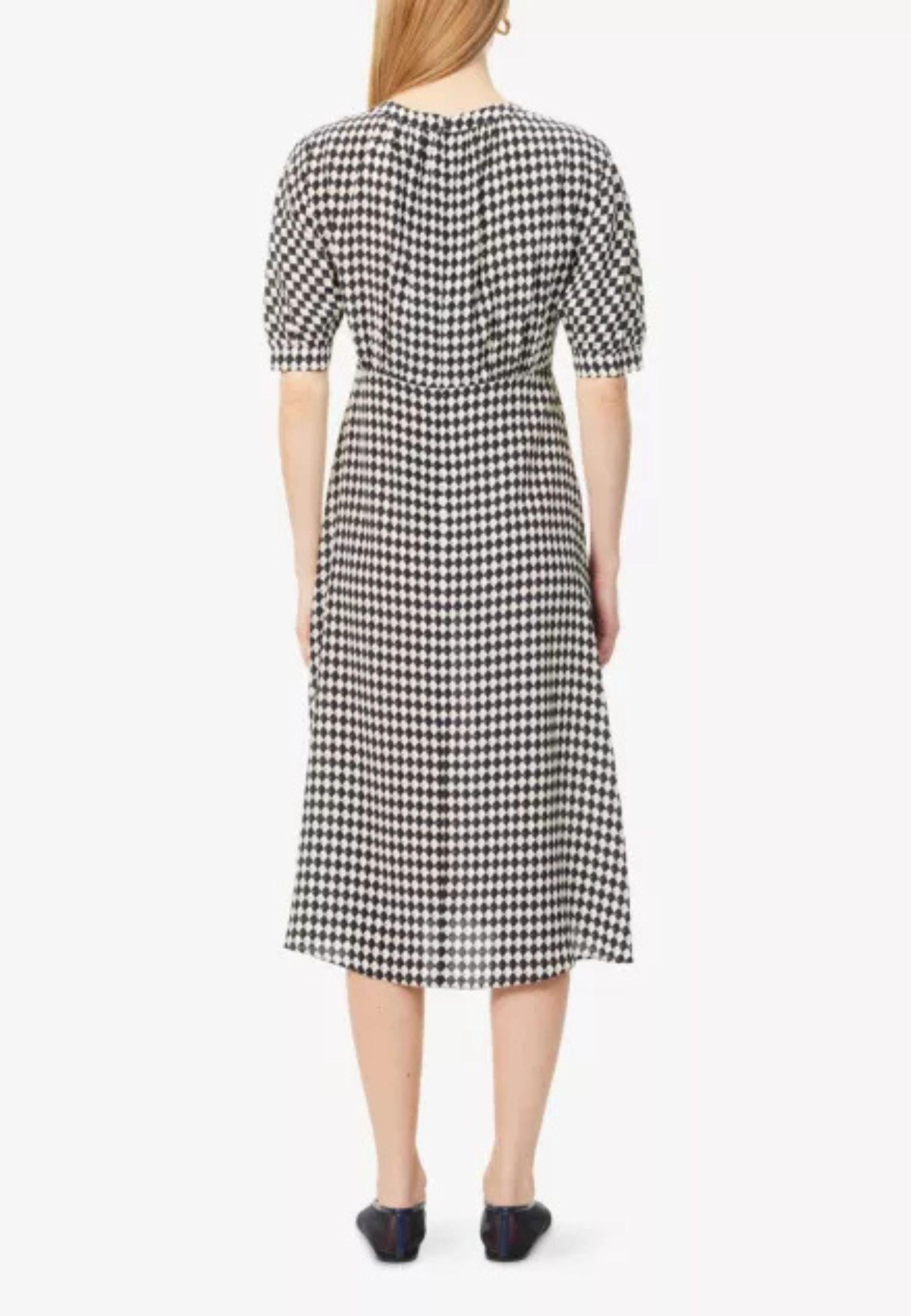 S'Max Mara - Abito midi CHARLOTTE in seta con stampa geometrica