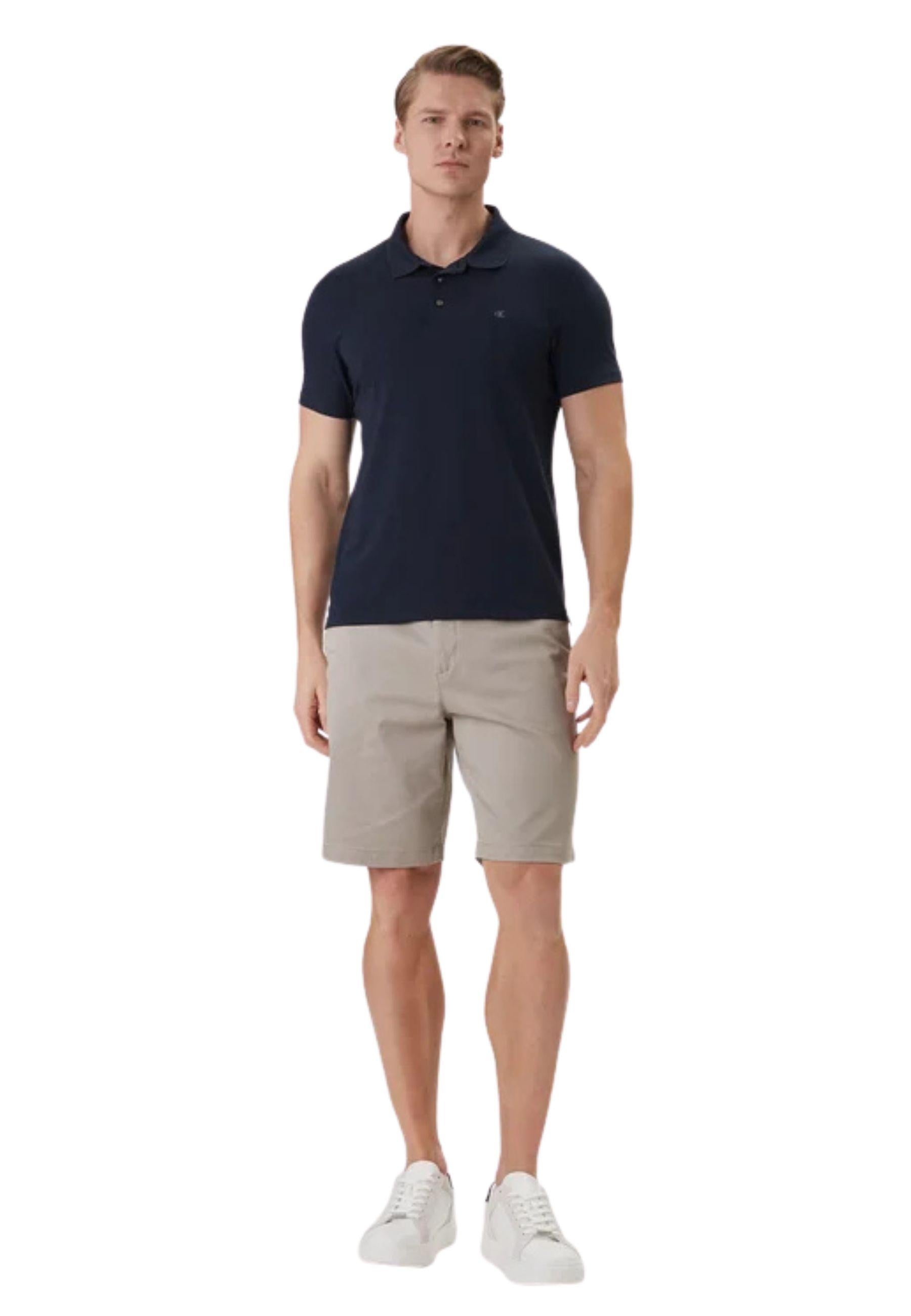 Polo Calvin Klein in cotone stretch - Blu navy