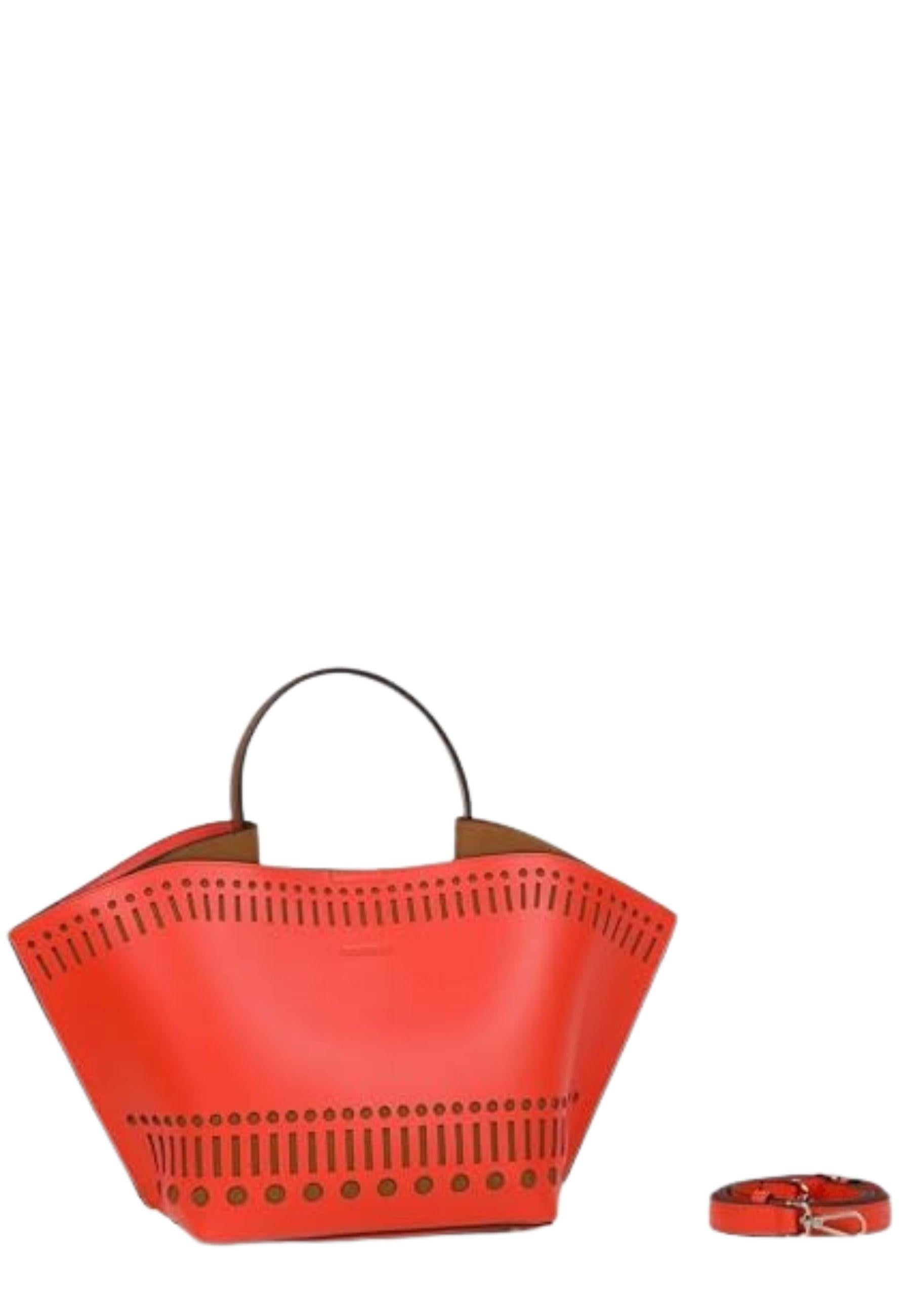 Borsa a mano RIO in vitello traforato