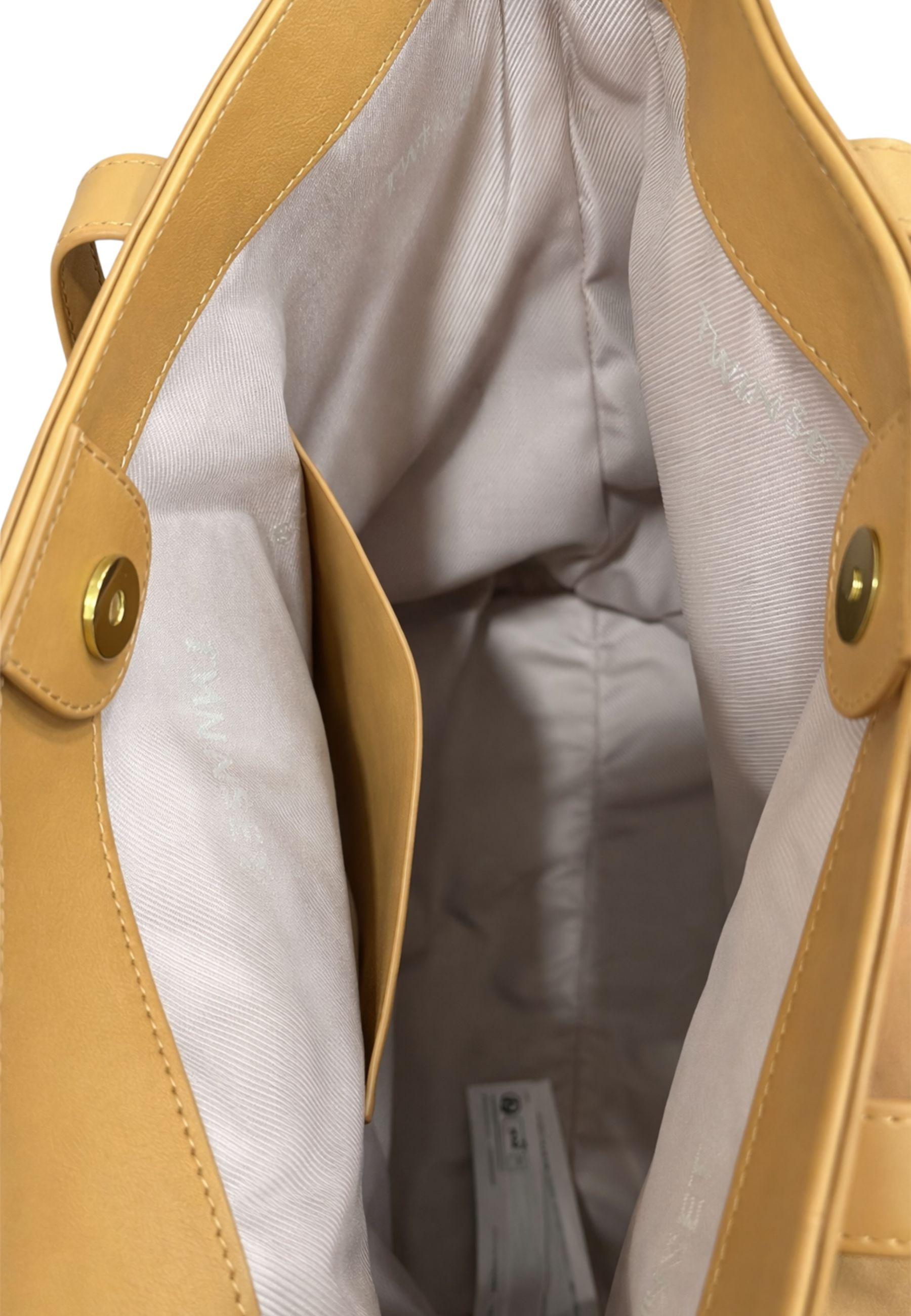 Borsa Shopper Twinset in pelle nappata