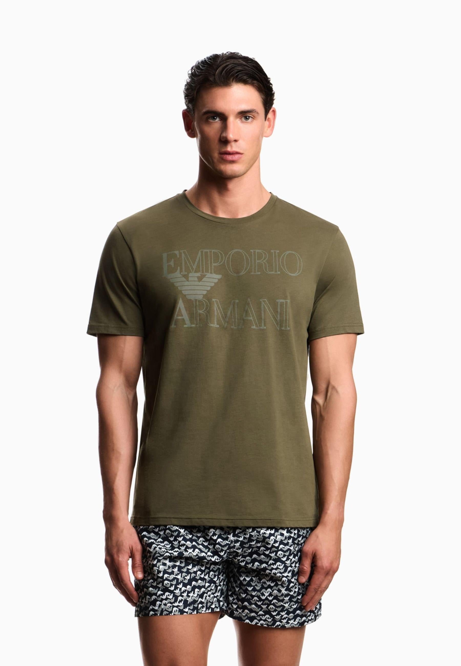 EMPORIO ARMANI - T-Shirt Beachwear Bold Logo