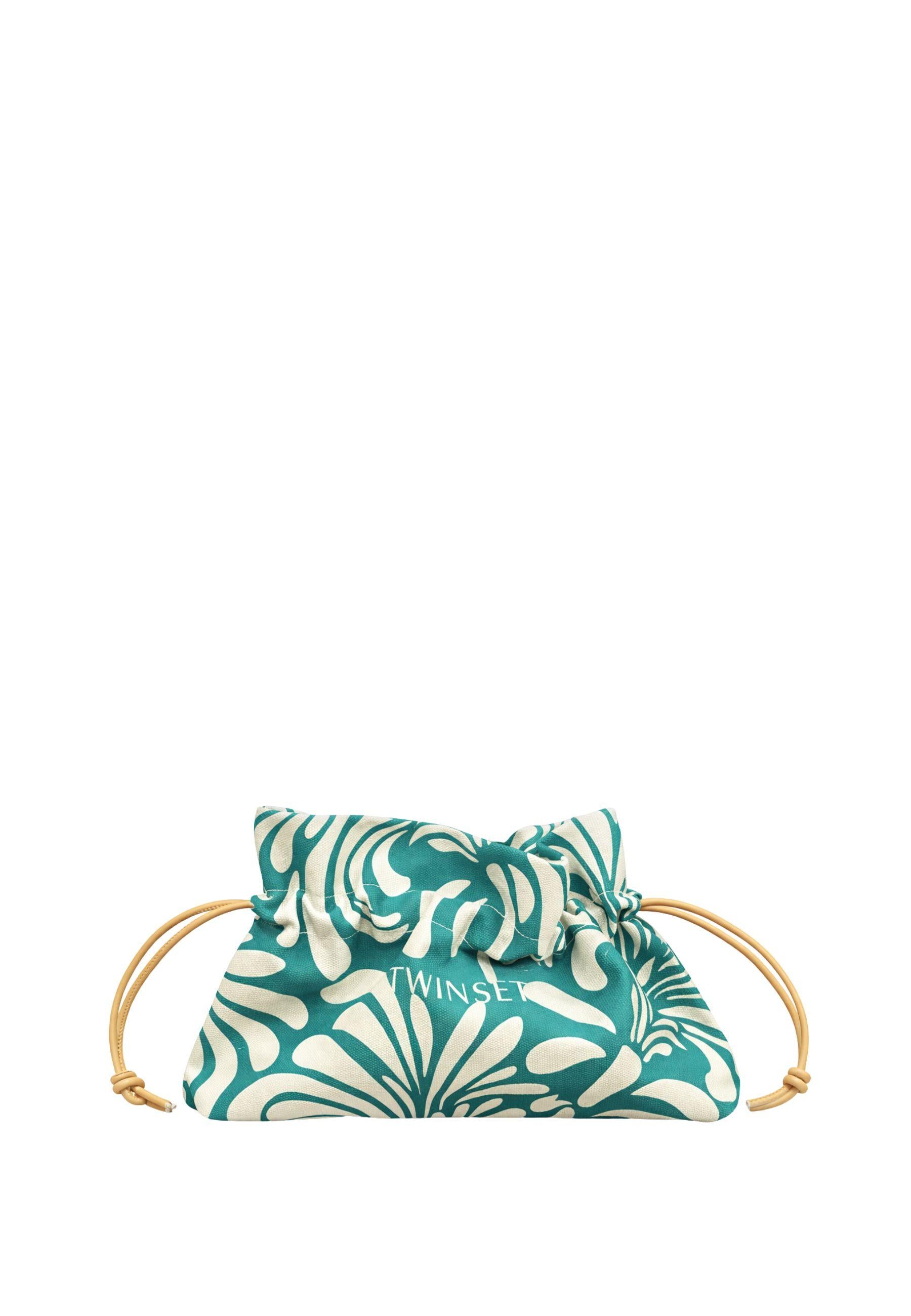 Pochette con stampa floreale