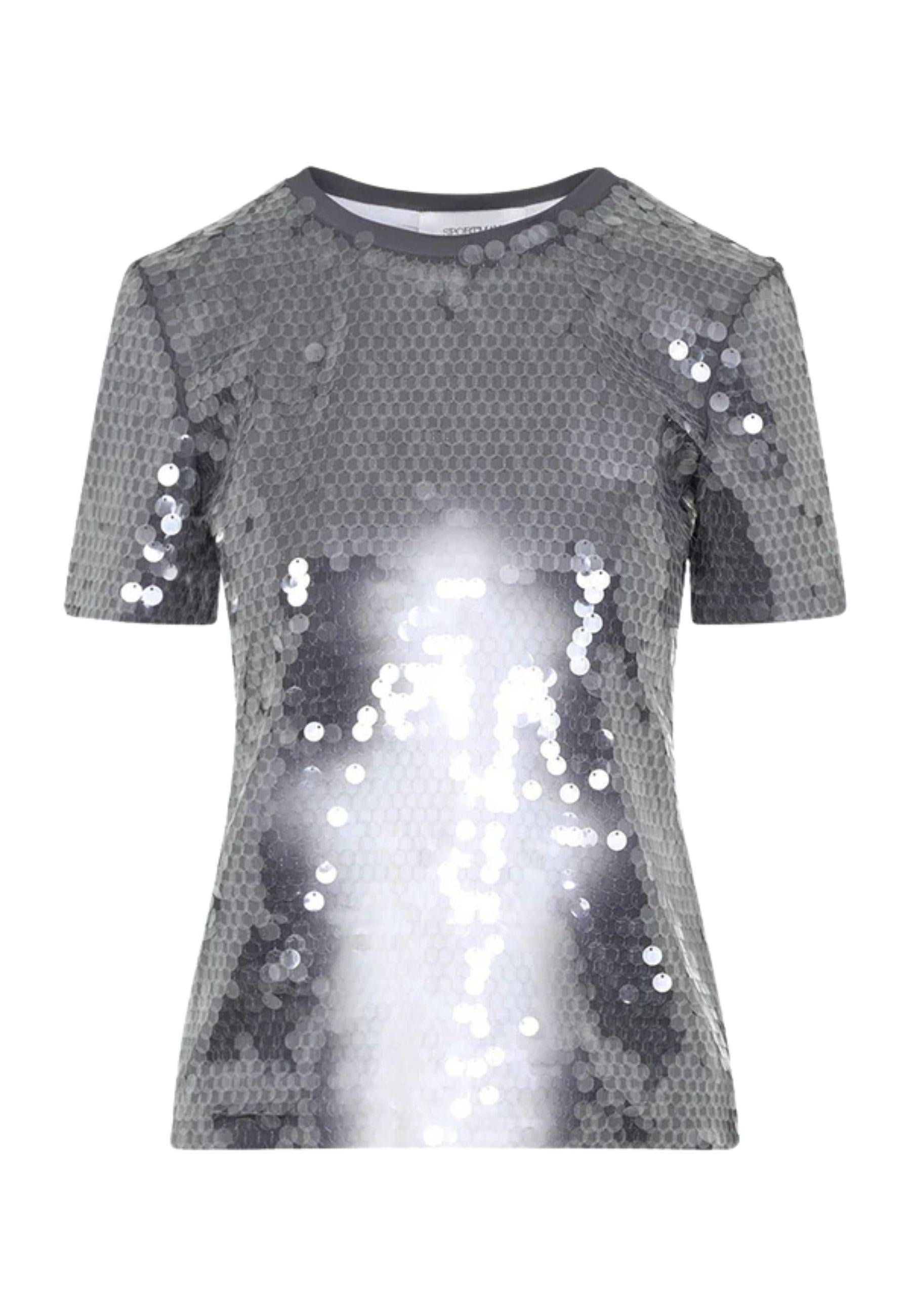 Sportmax - T-shirt Kibbutz in paillettes