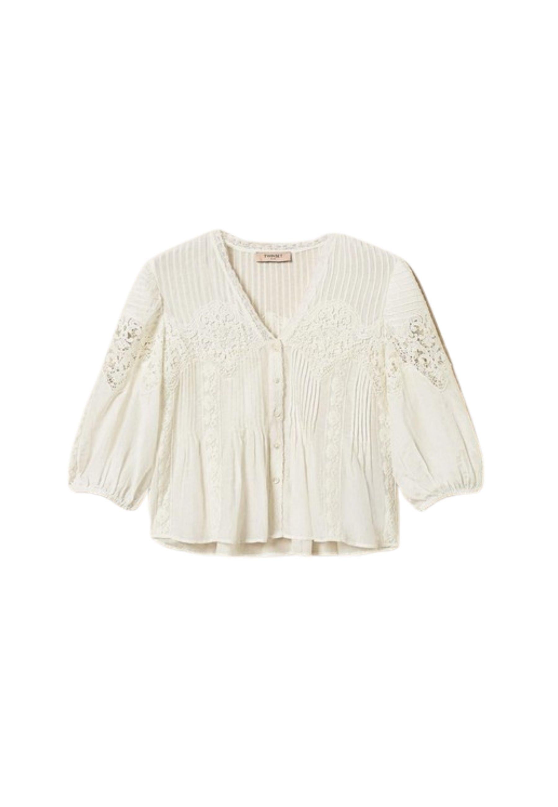 Camicia in mussola di misto seta