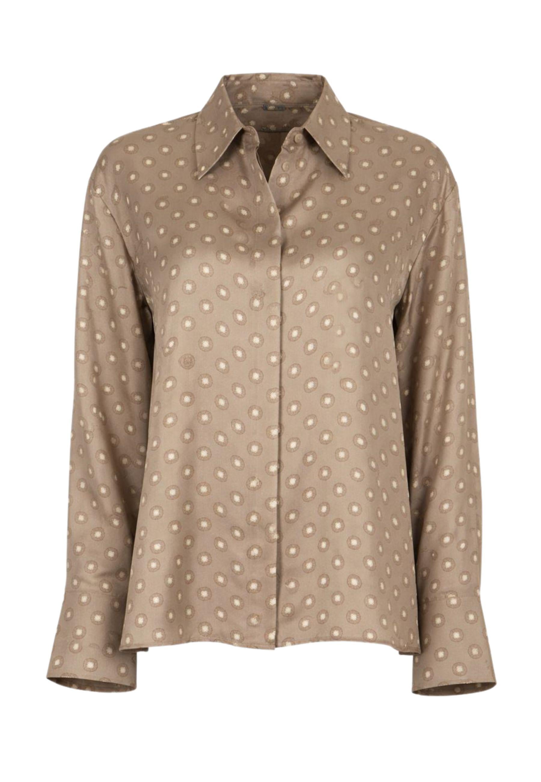 Camicia Urna in seta stampata