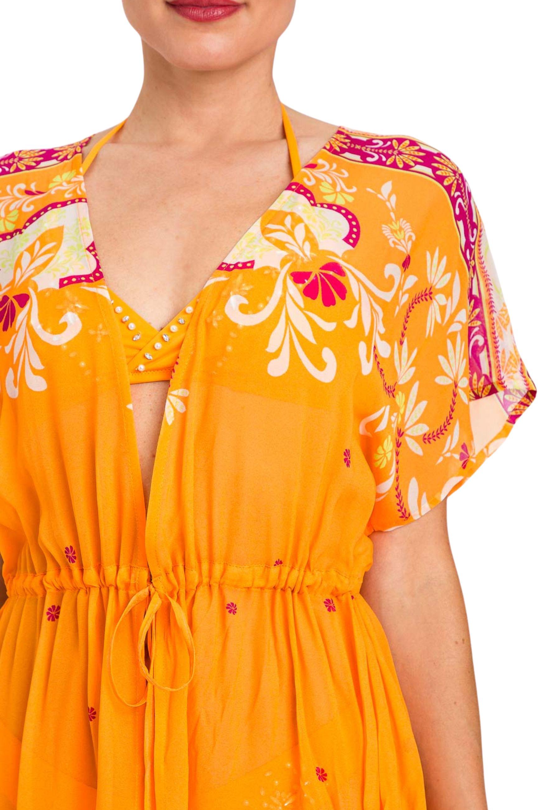 Twinset - Kimono lungo stampa paisley in viscosa
