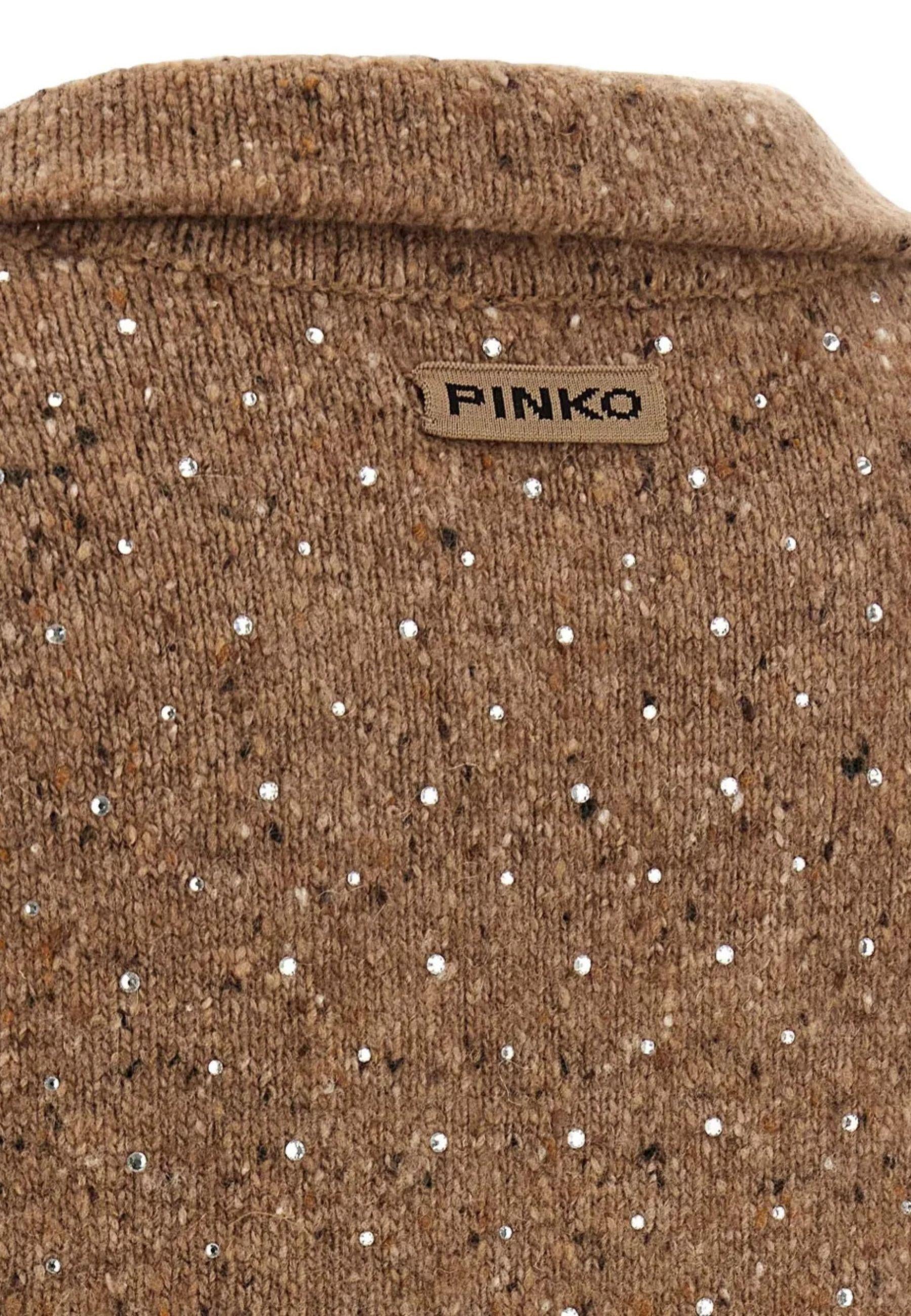Maglia Pinko in misto lana con ricamo in vetro