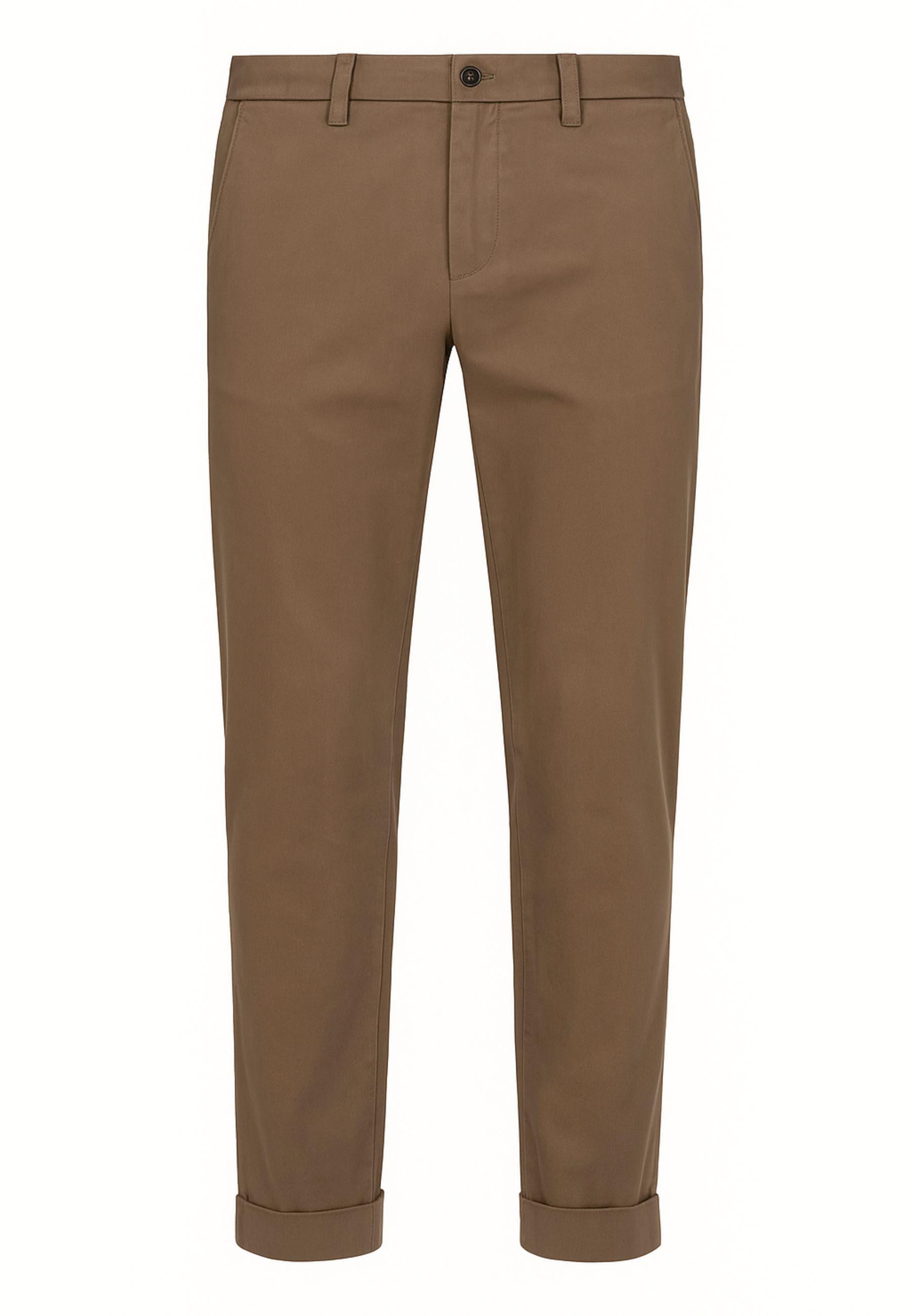 Pantalone Tasca America in Gabardina Cotone/Modal Tinto Diretto