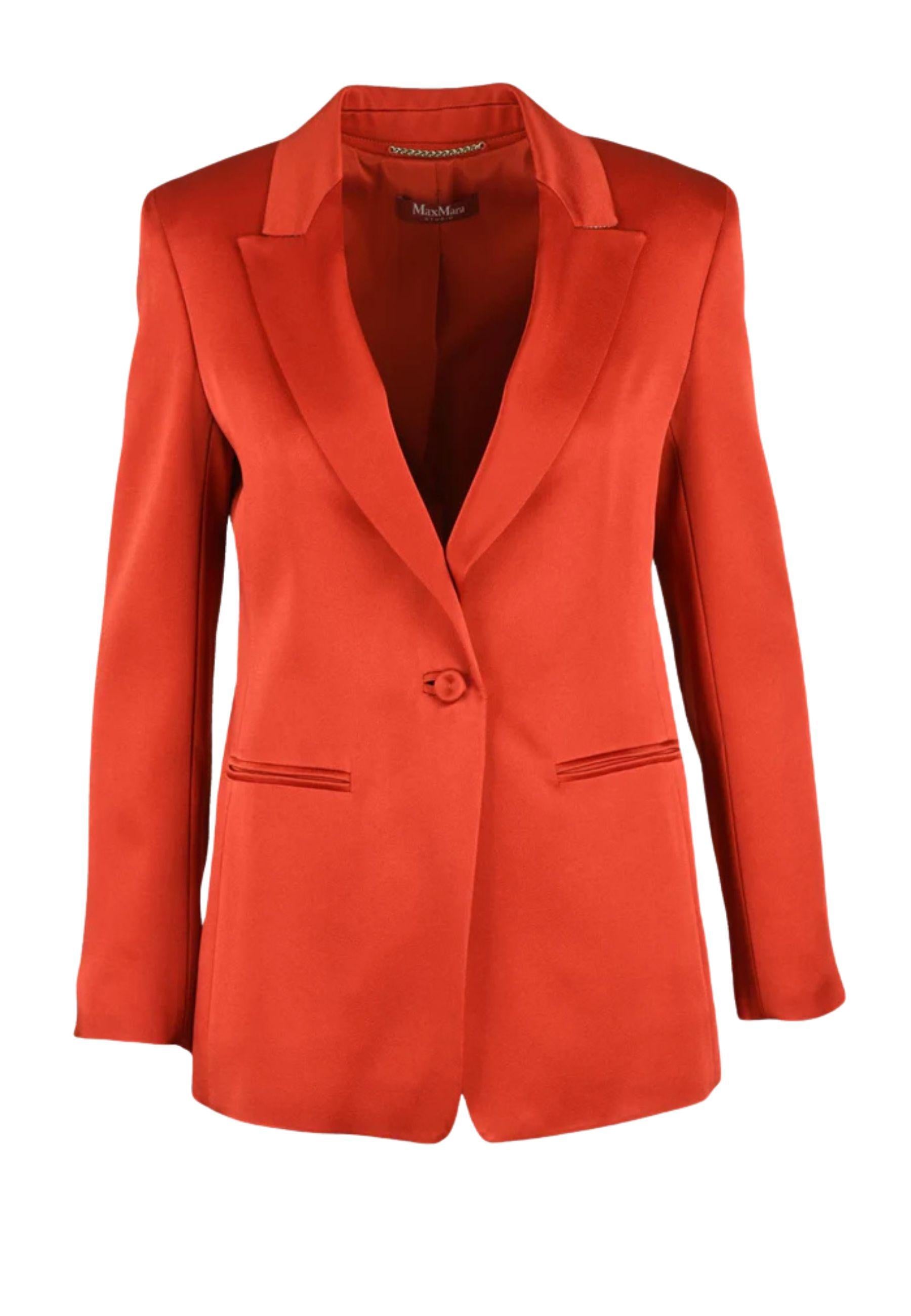 Blazer Max Mara Studio "Ebert" in acetato e viscosa