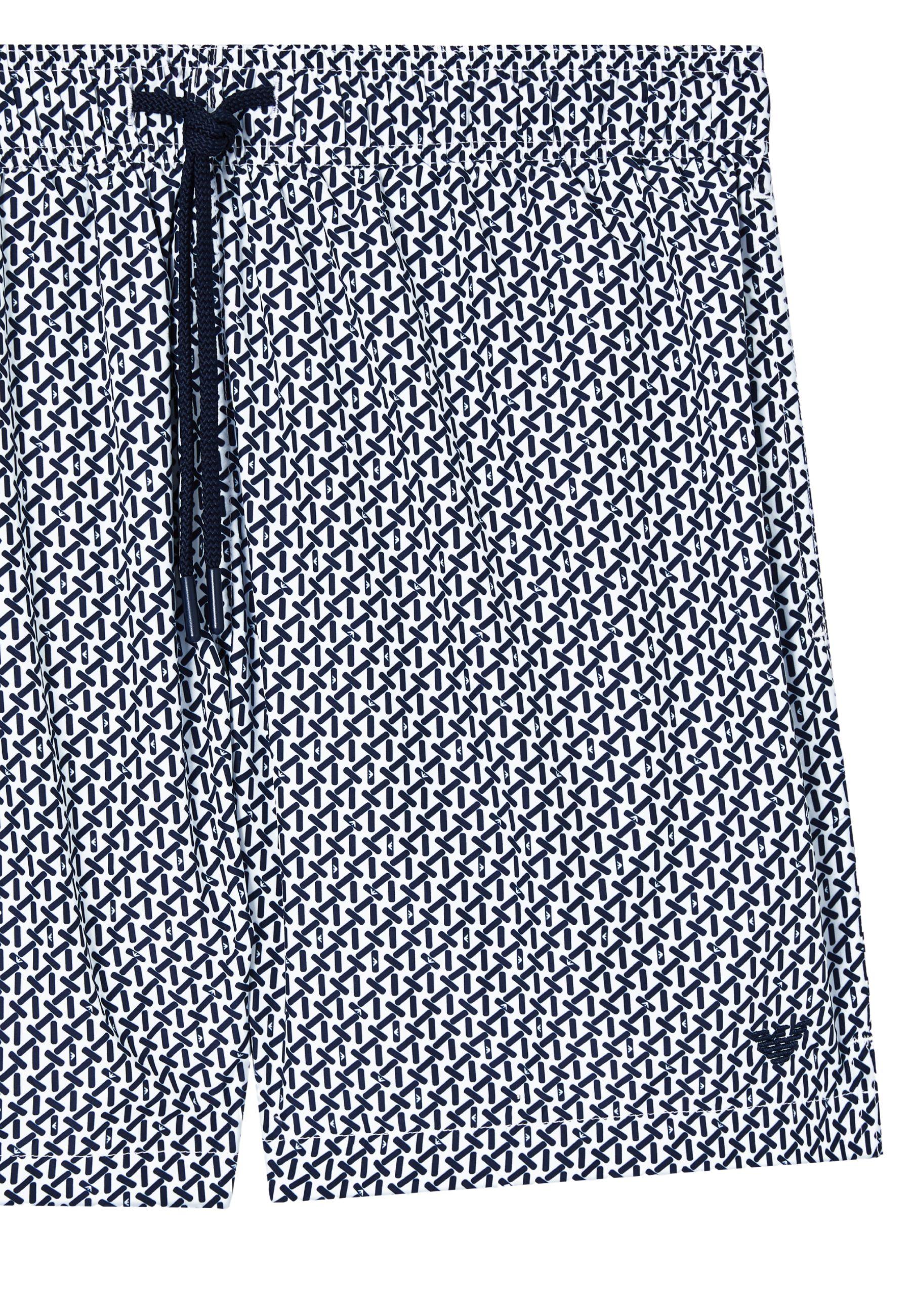 Costume shorts con stampa decorativa all over