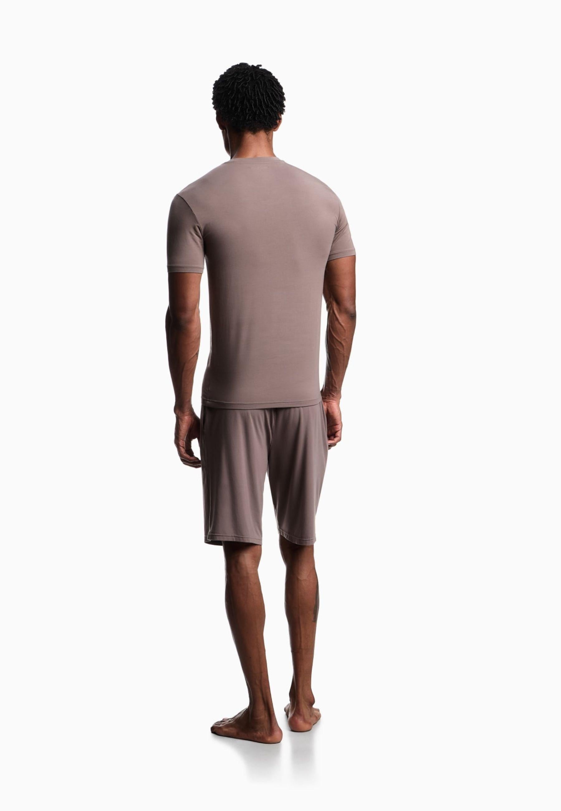EMPORIO ARMANI - Pigiama con Bermuda in Soft Modal