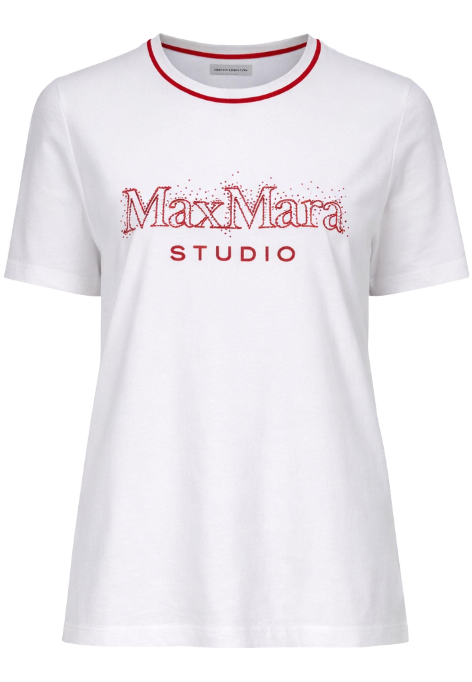 T-shirt Max Mara Studio in cotone con logo