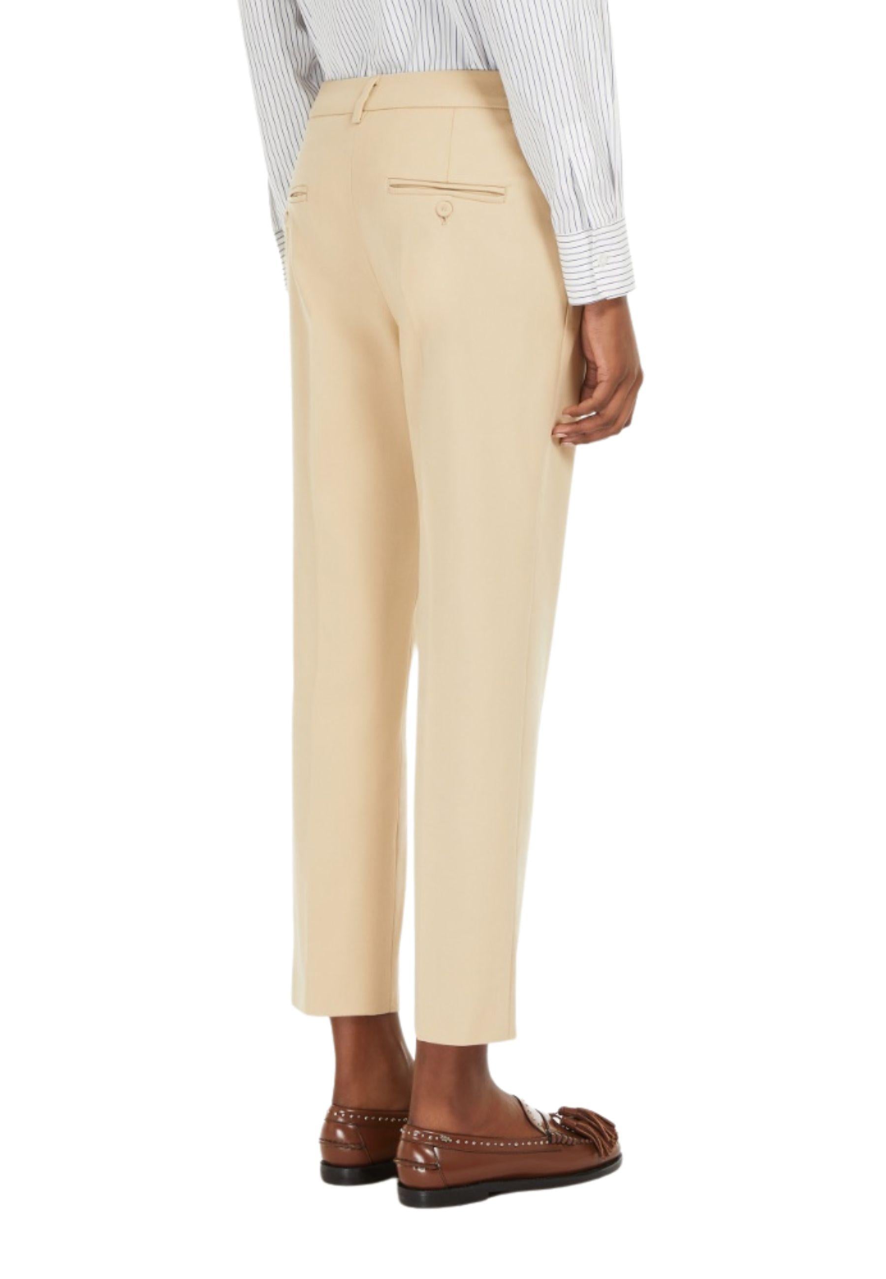 Pantalone a sigaretta in cotone stretch