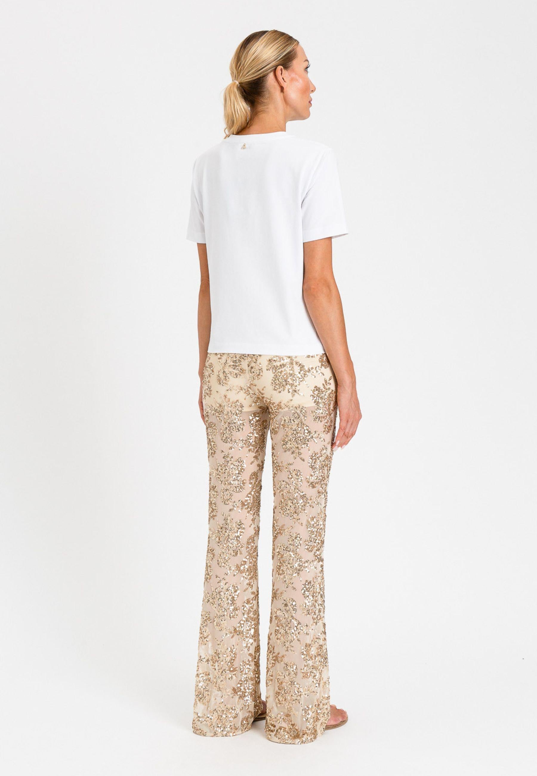 Twinset Actitude T-shirt con Stampa Lettering - Bianco