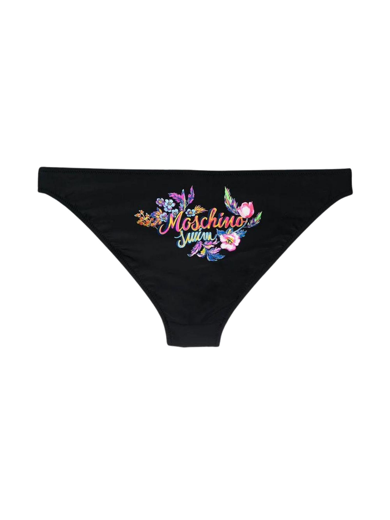 Slip mare con stampa logo floreale
