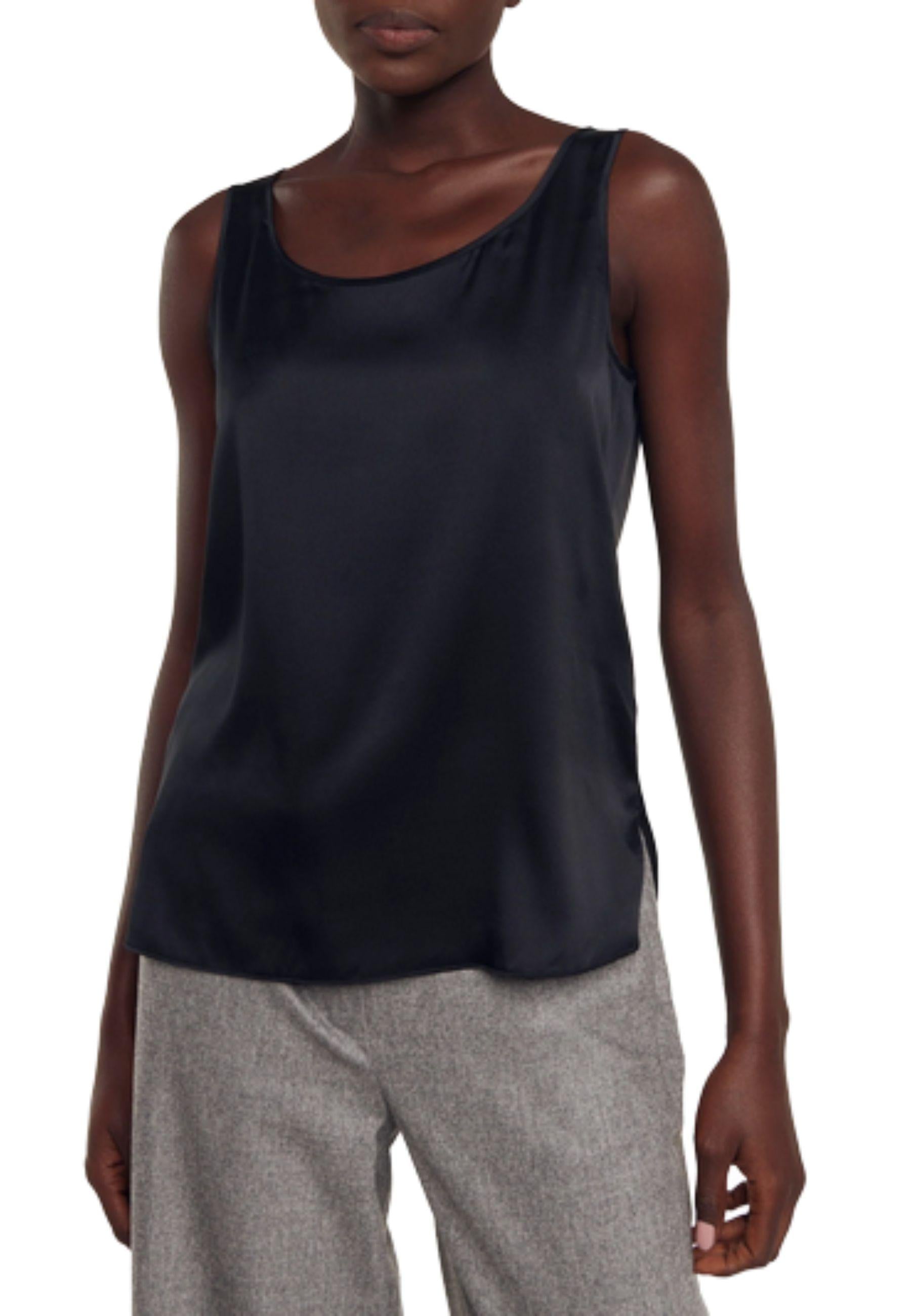 Max Mara Leisure - Top PAN in seta stretch