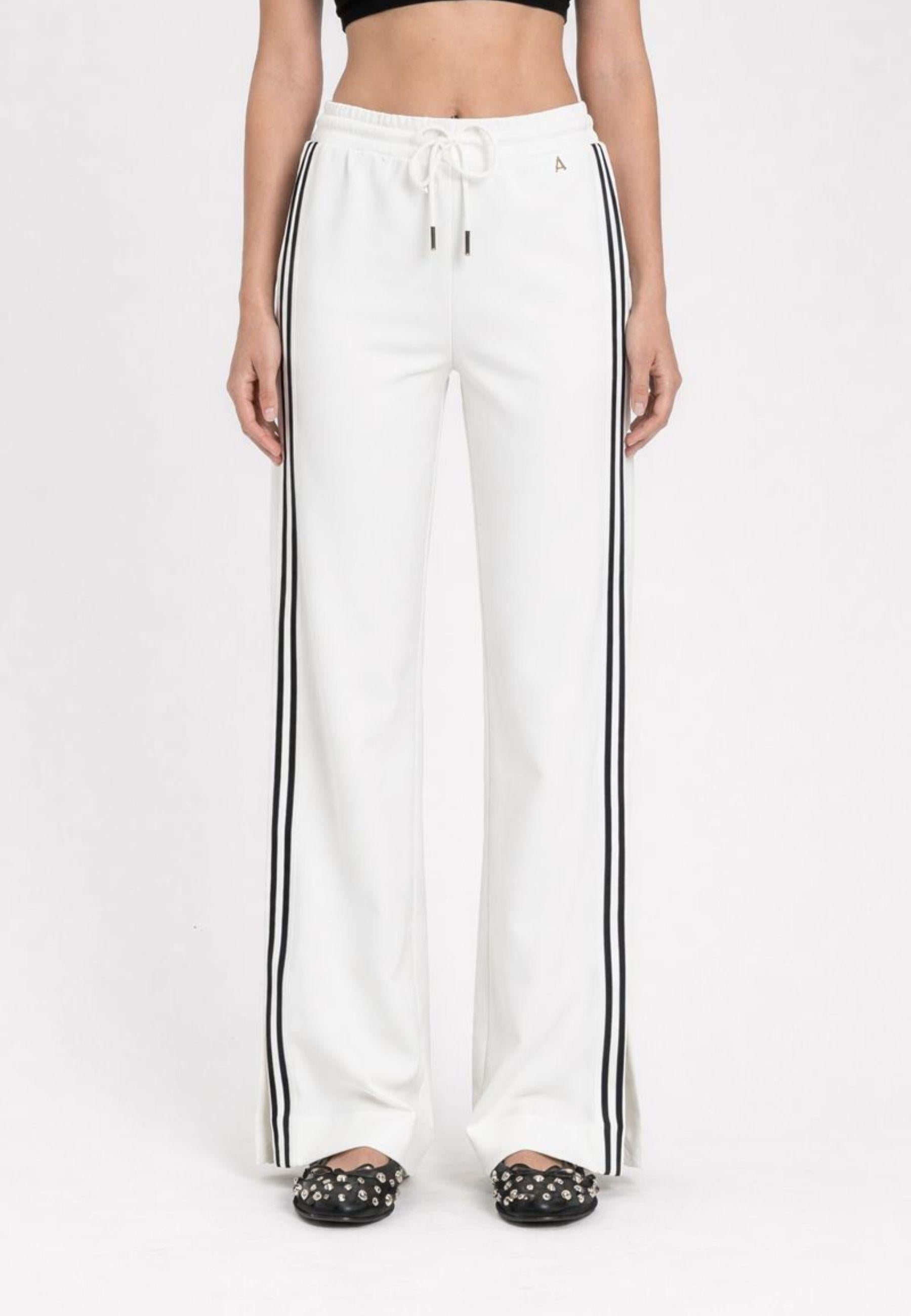Pantalone ampio con bande laterali e spacchi - Actitude