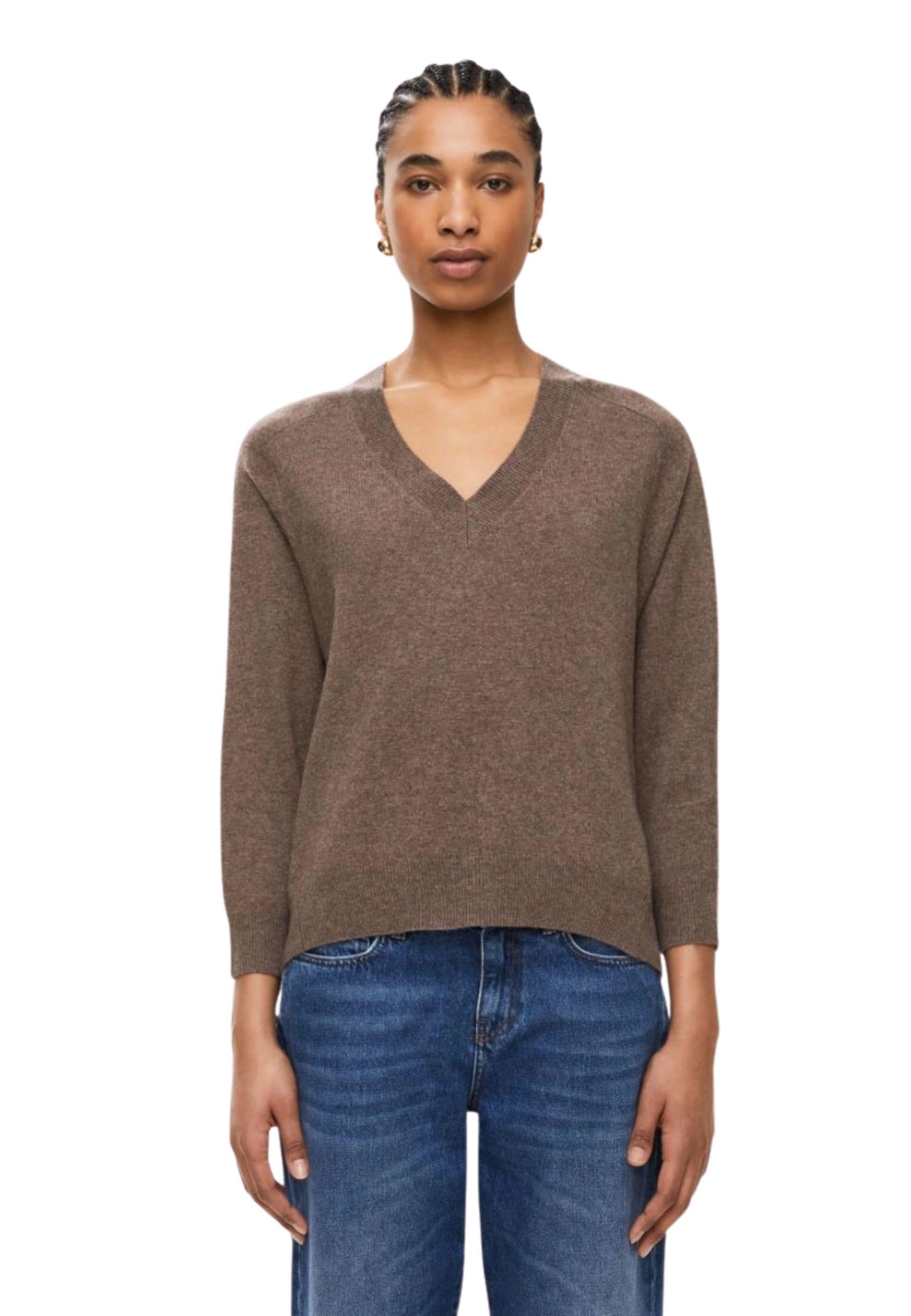 Maglia donna iBlues in misto cashmere con scollo a V