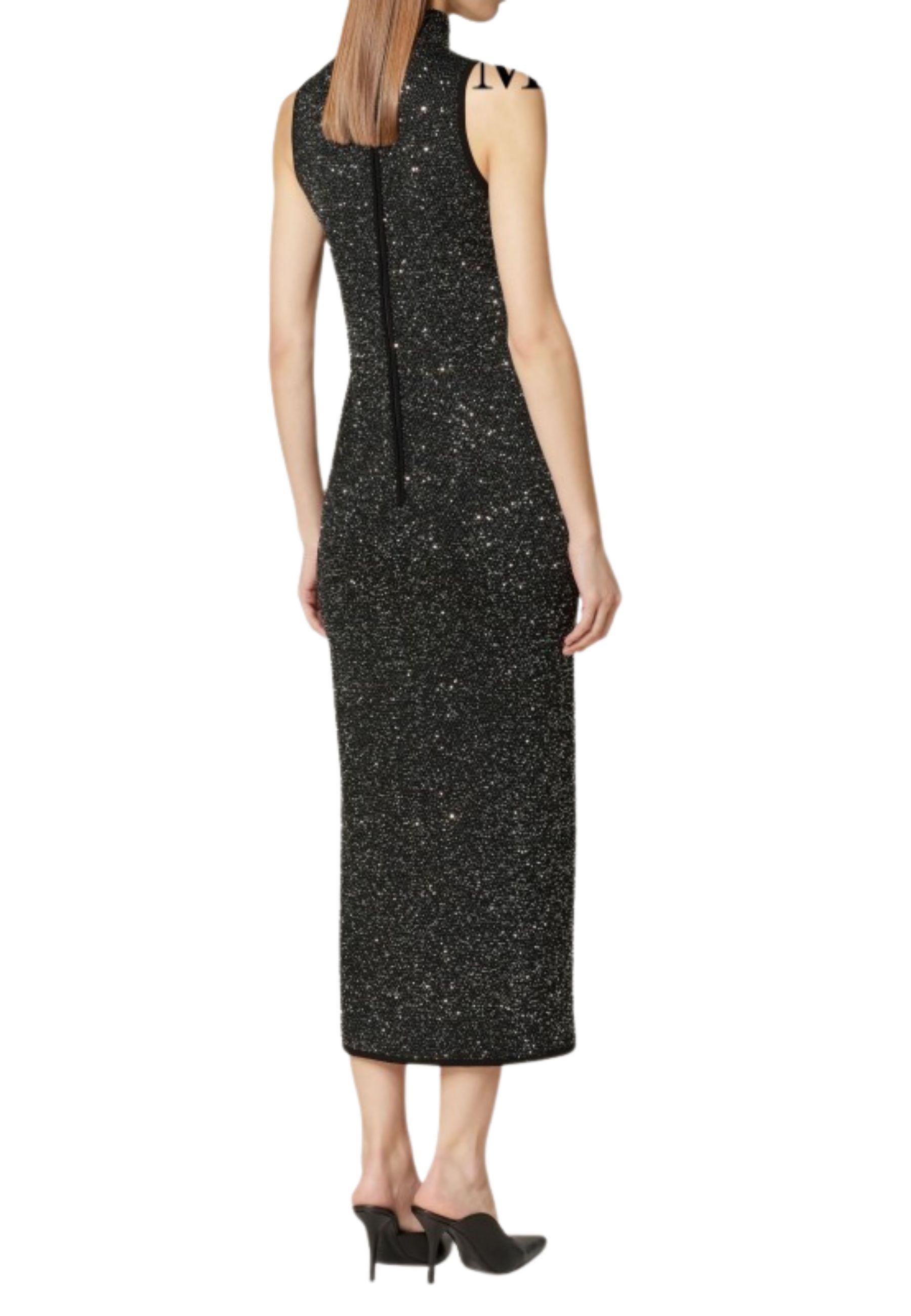 Max Mara Studio - Abito lungo in maglia lamé