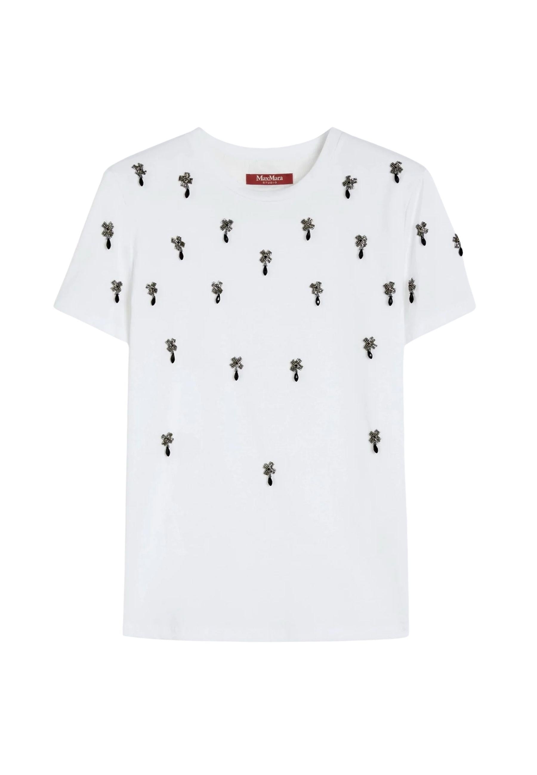 Max Mara Studio - T-shirt couture in jersey di cotone