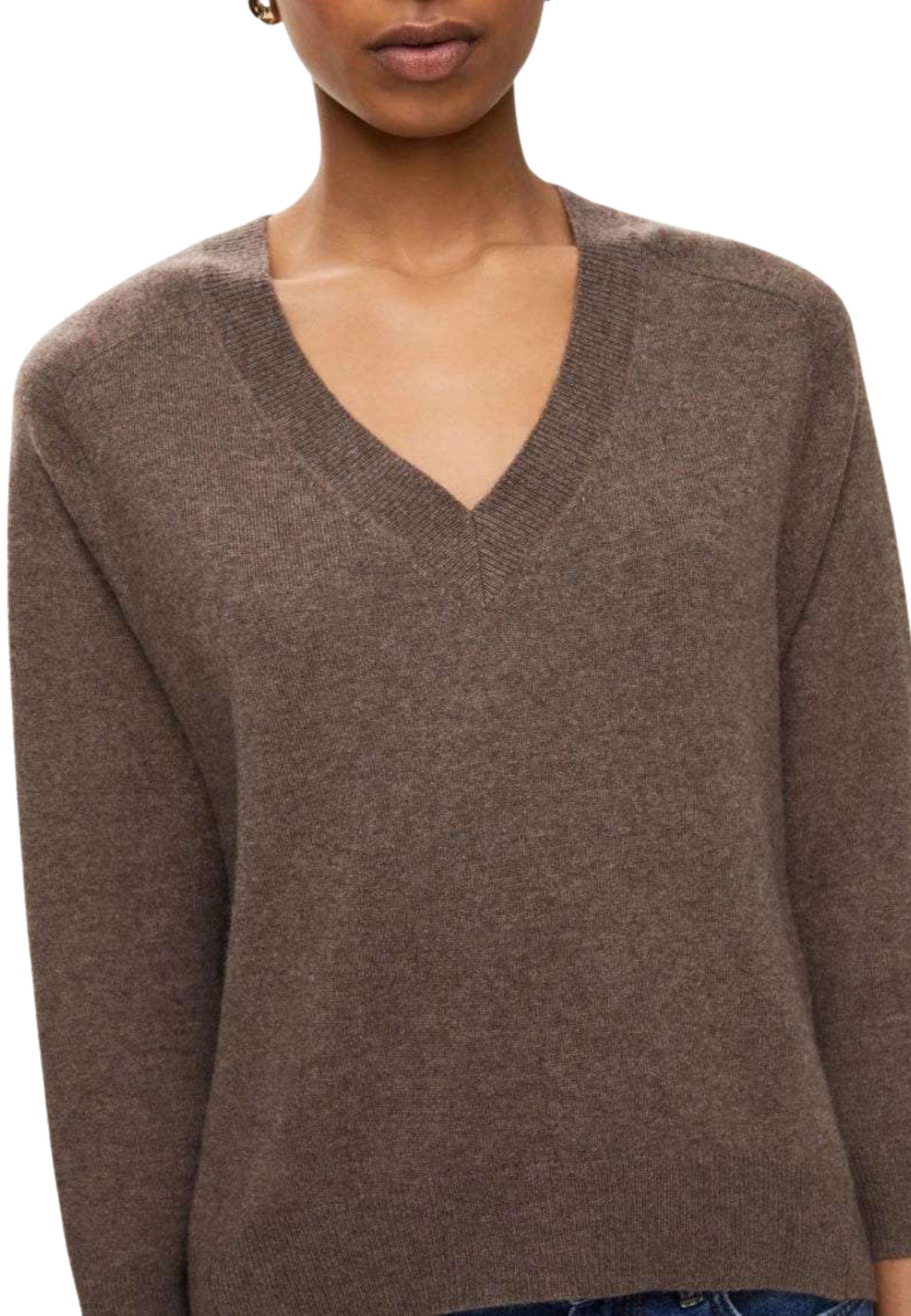 Maglia donna iBlues in misto cashmere con scollo a V