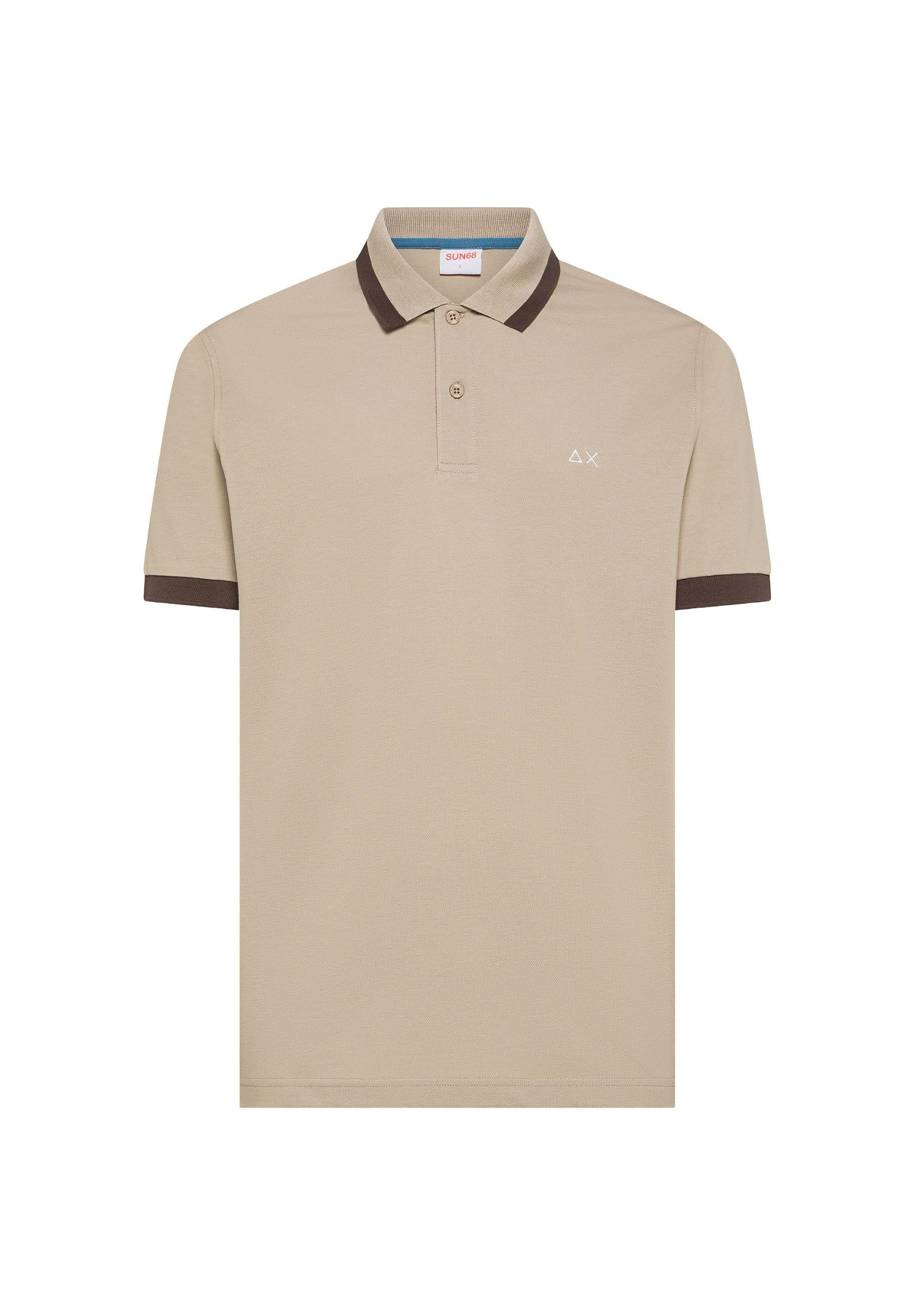 Polo SUN68 in cotone stretch