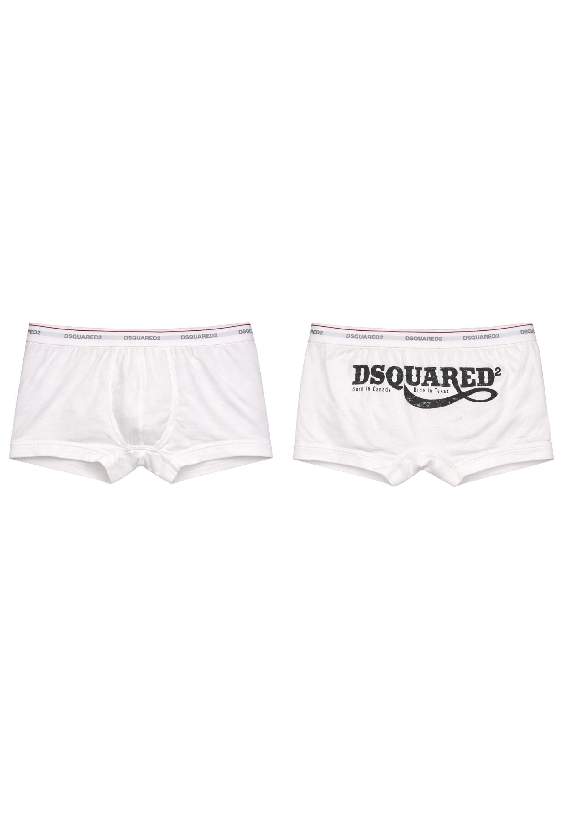 DSQUARED2 - Boxer Uomo con Stampa Logo Posteriore