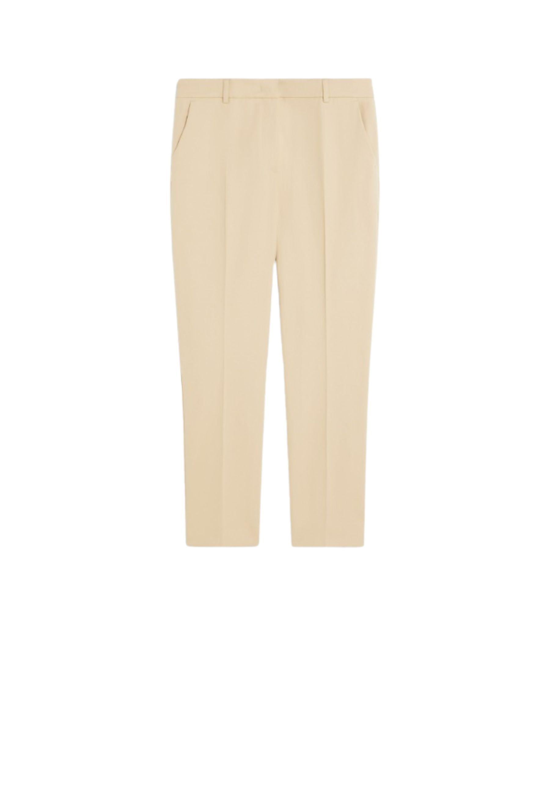 Pantalone a sigaretta in cotone stretch