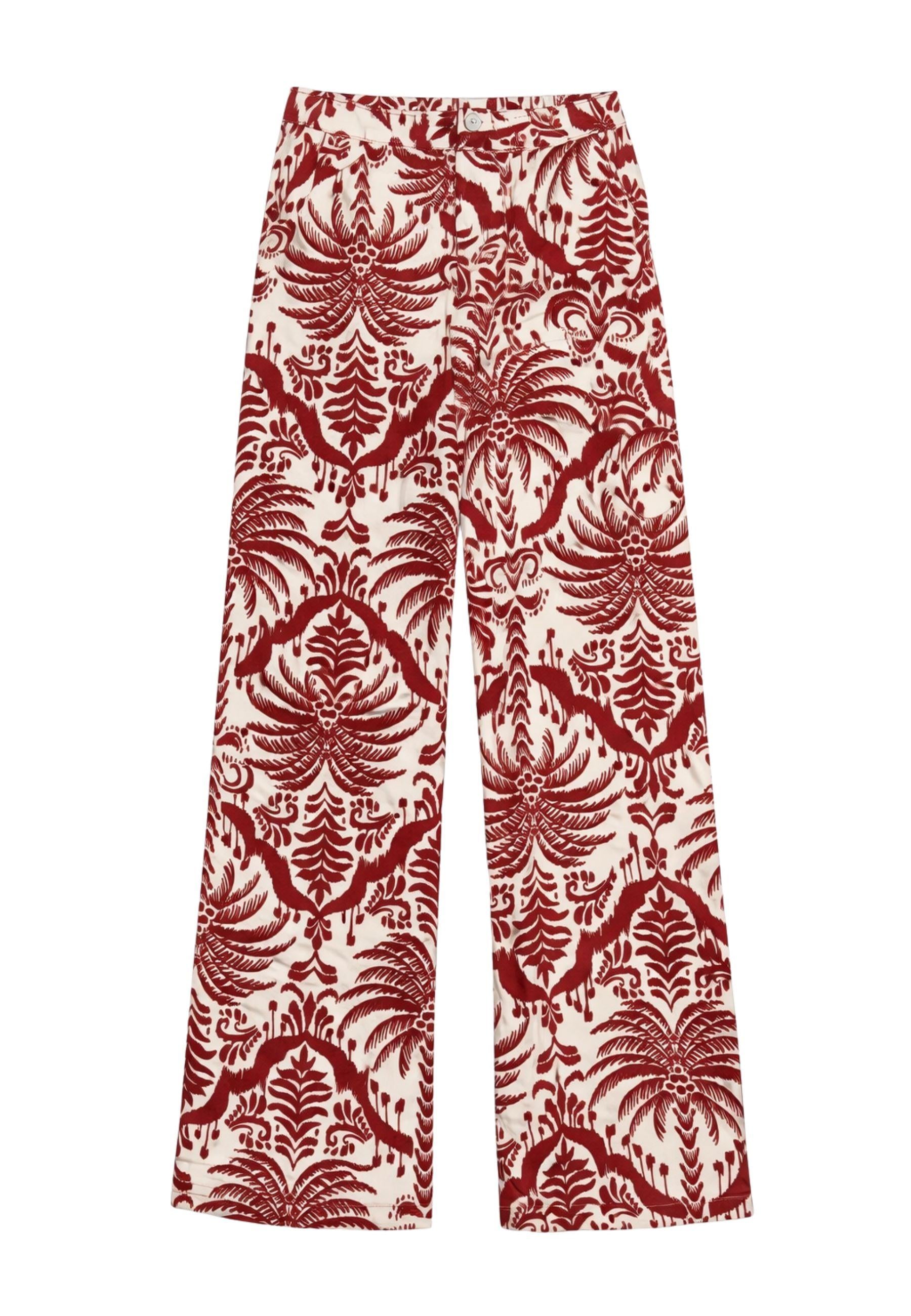 Pantaloni in raso stampato iBlues