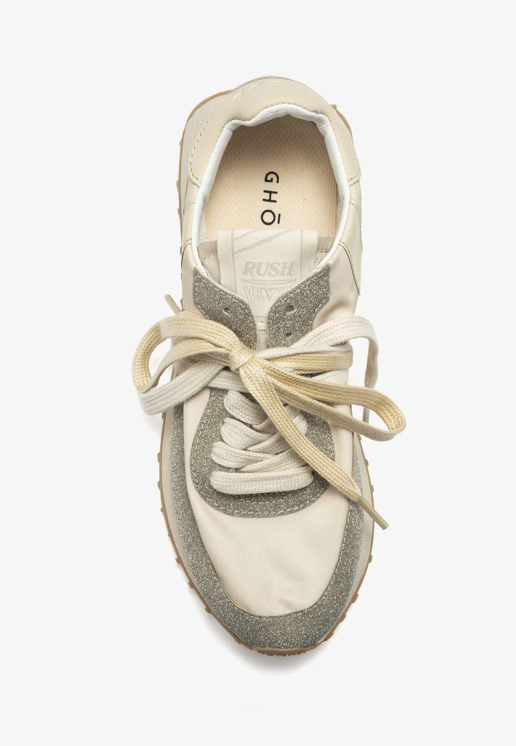 Sneakers Ghoud Rush Monoblock Bianco Glitter