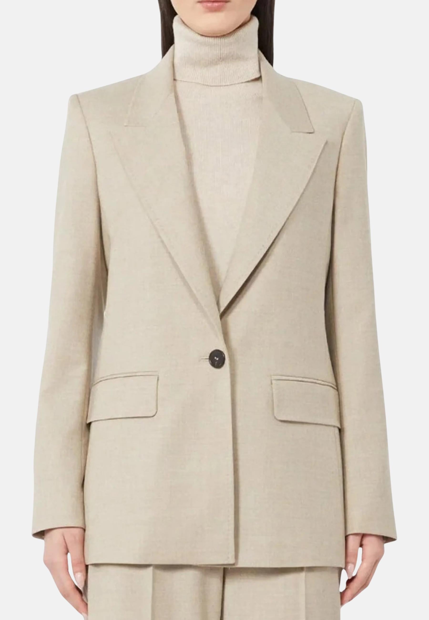 Blazer regular fit in flanella
