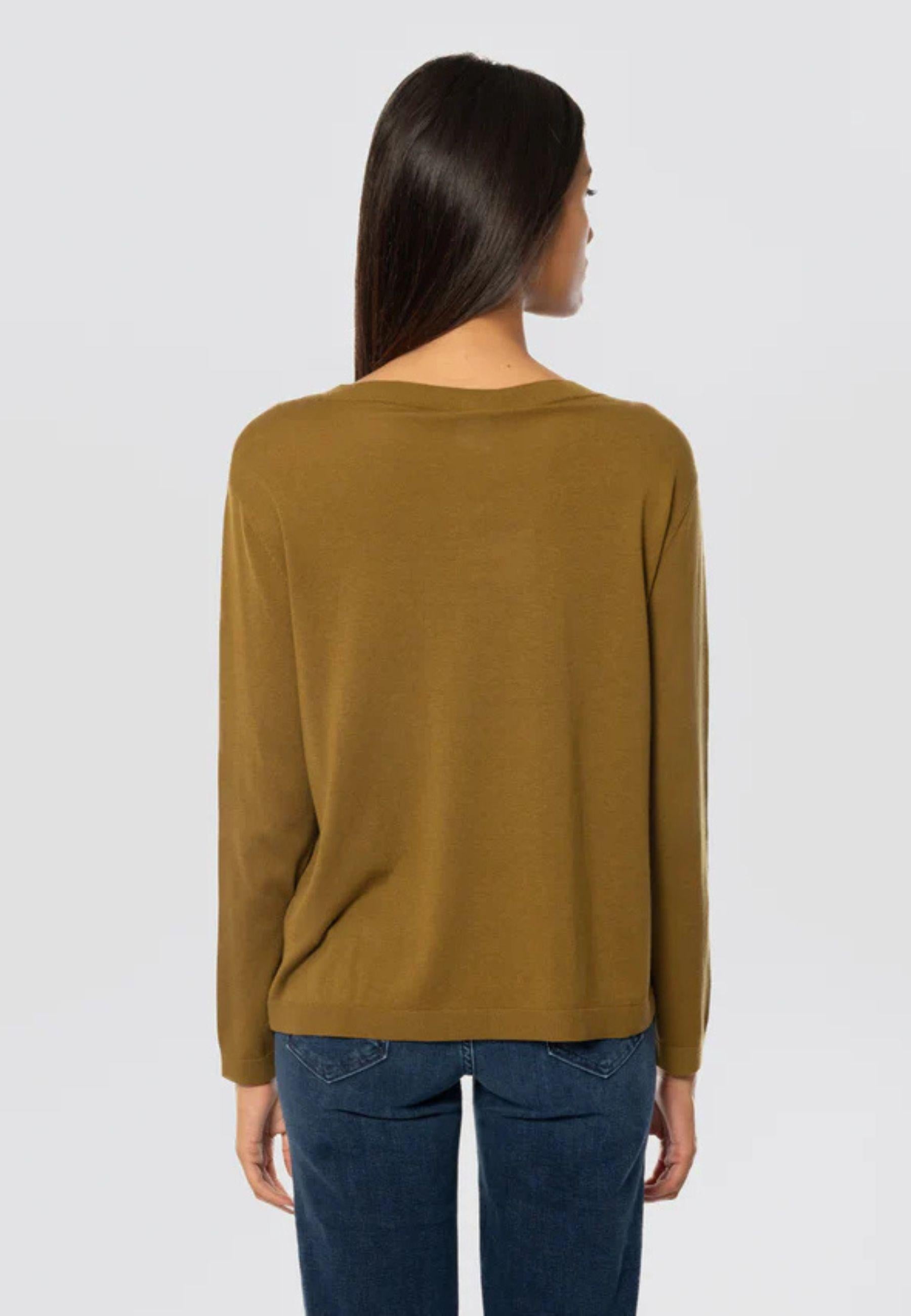 Max Mara MM - Maglia "Arca" in Seta e Cotone con Scollo a Barca