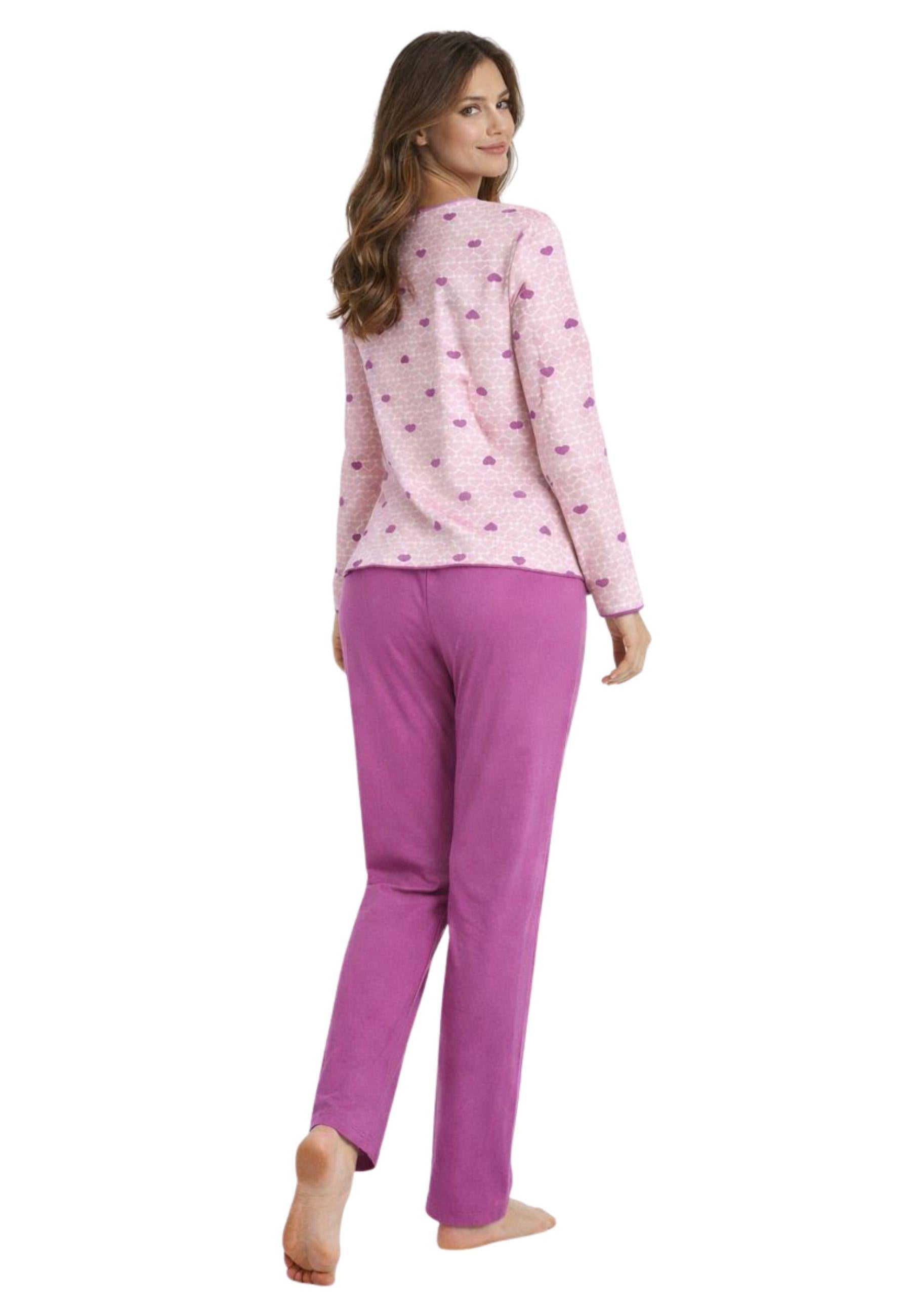 Pigiama donna Lincalor in caldo cotone - Linea Brilliamo