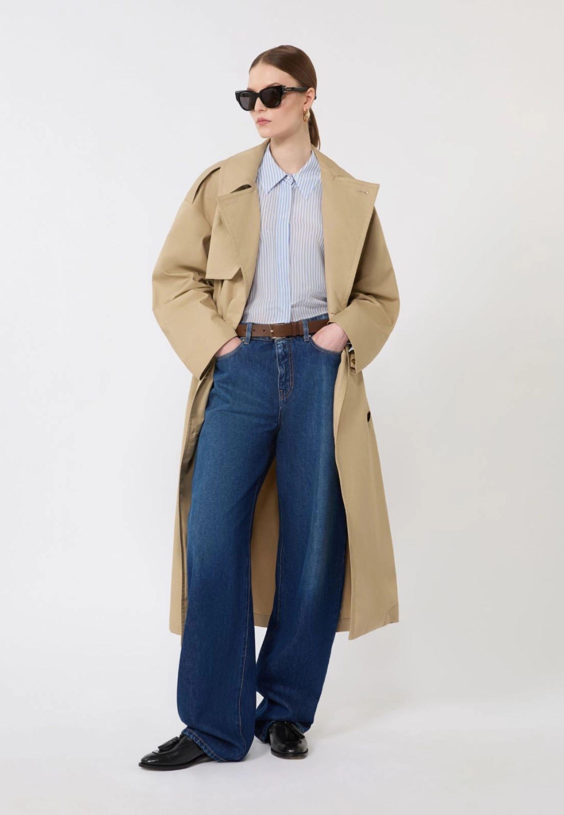 Max Mara - Jeans baggy in denim blu
