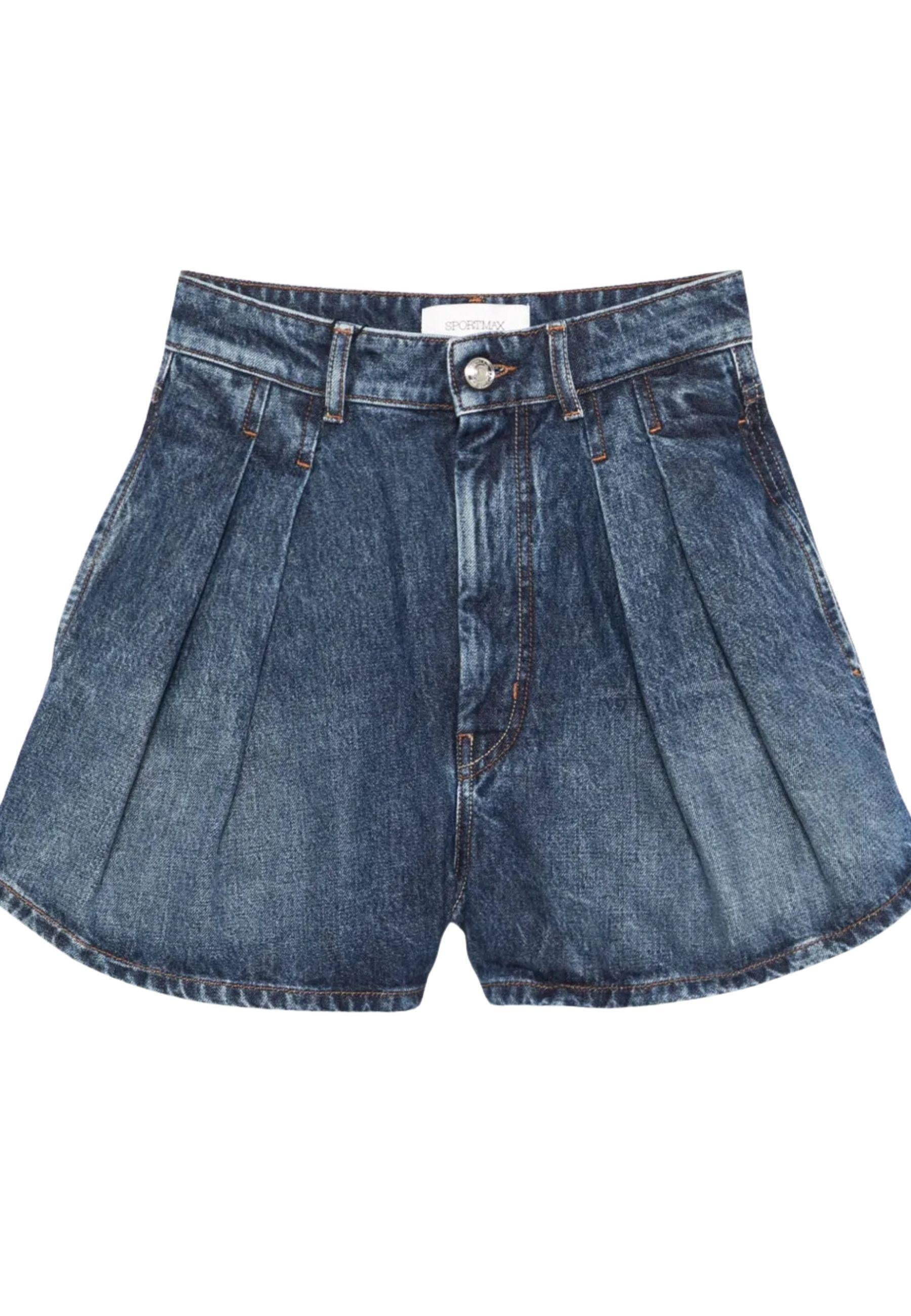 Sportmax - Shorts Ghirba in denim indaco