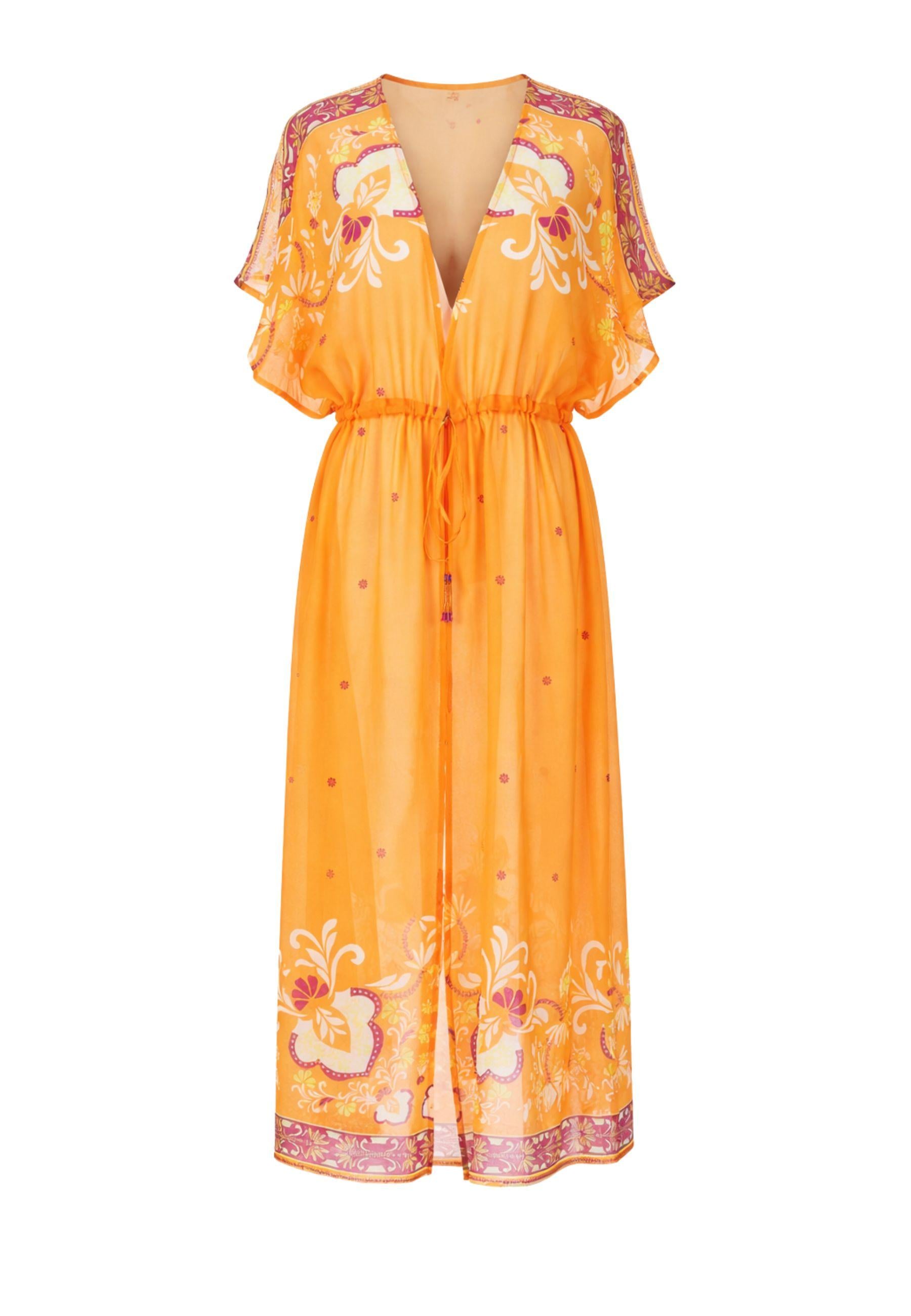 Twinset - Kimono lungo stampa paisley in viscosa