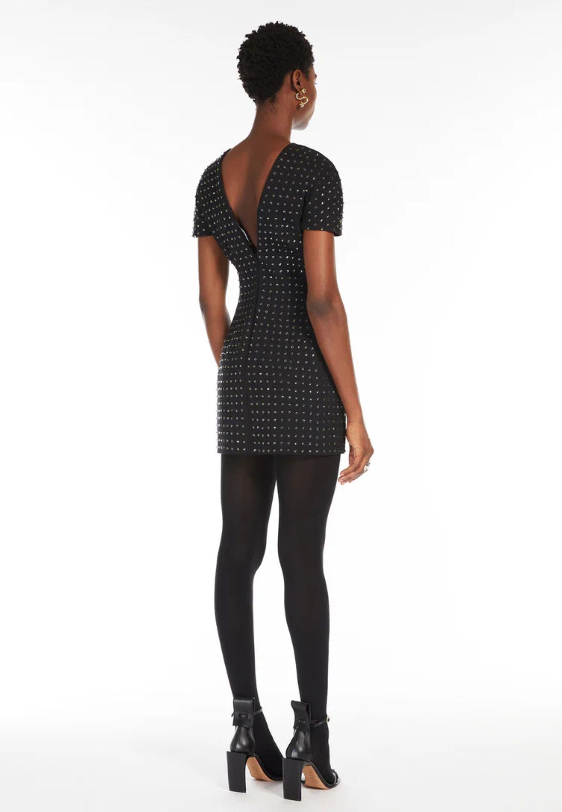 Sportmax - Abito girocollo con strass | Klepsydra Capsule Collection