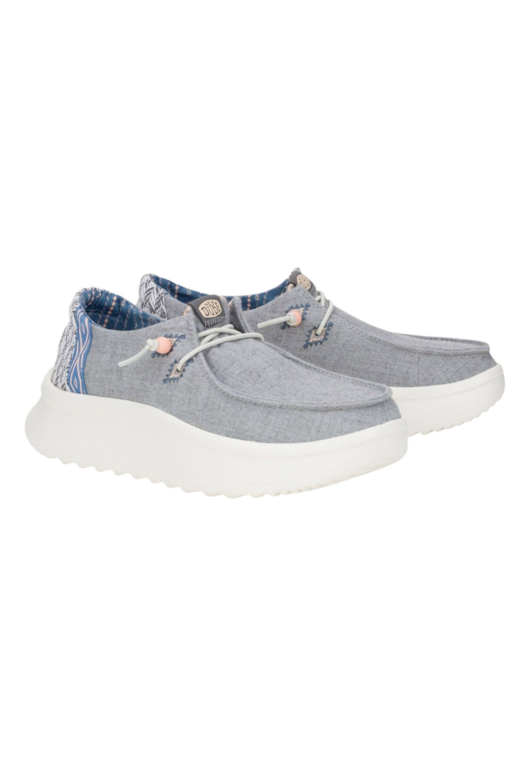 Wendy Peak Chambray Woven da donna - mocassino platform in tessuto intrecciato
