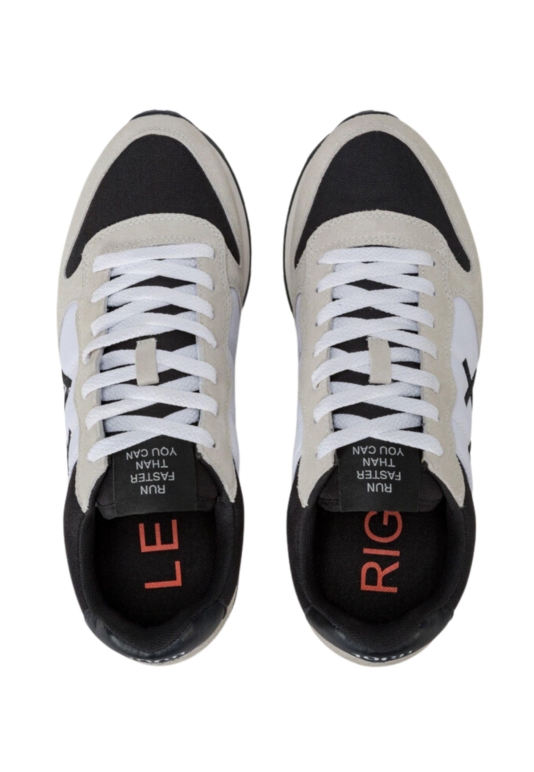 Sneaker Tom Color in nylon e suede Bianco