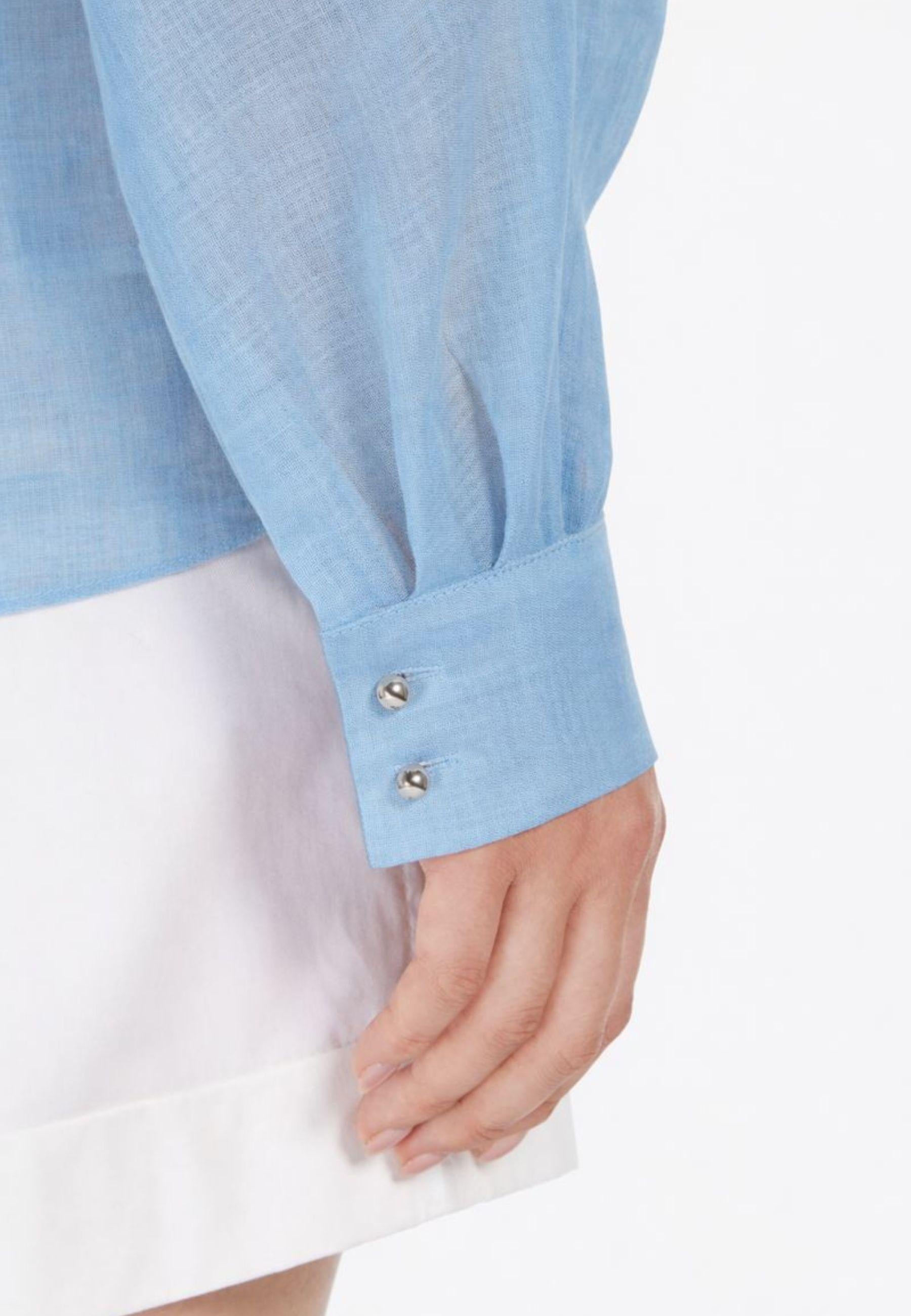 Blusa in garza ramiè