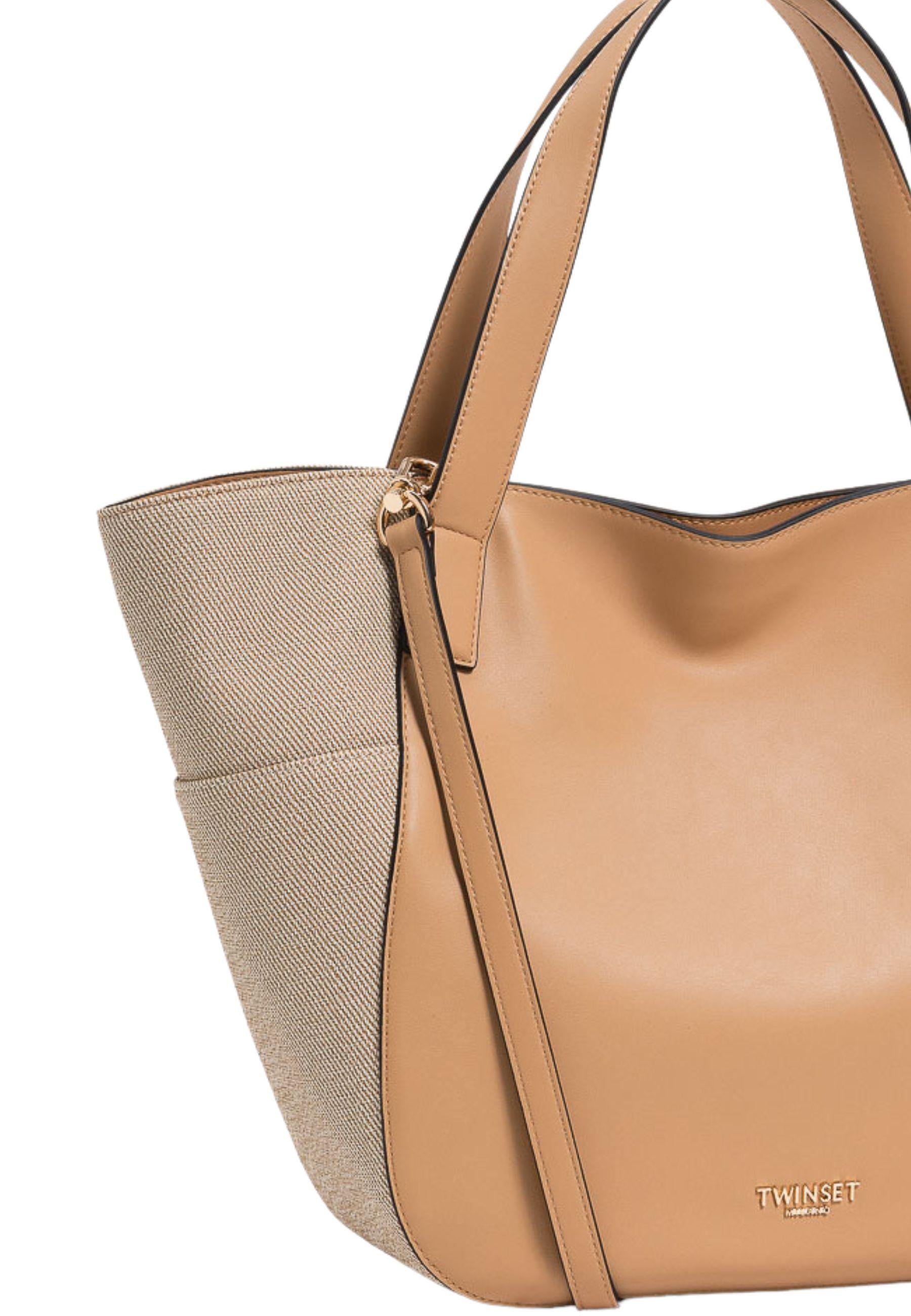 Borsa donna modello HOBO in materiale effetto pelle