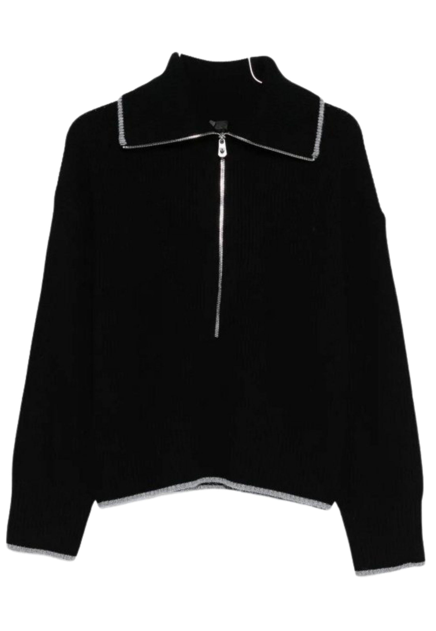 Maglia Pinko in lana e cachemire con zip