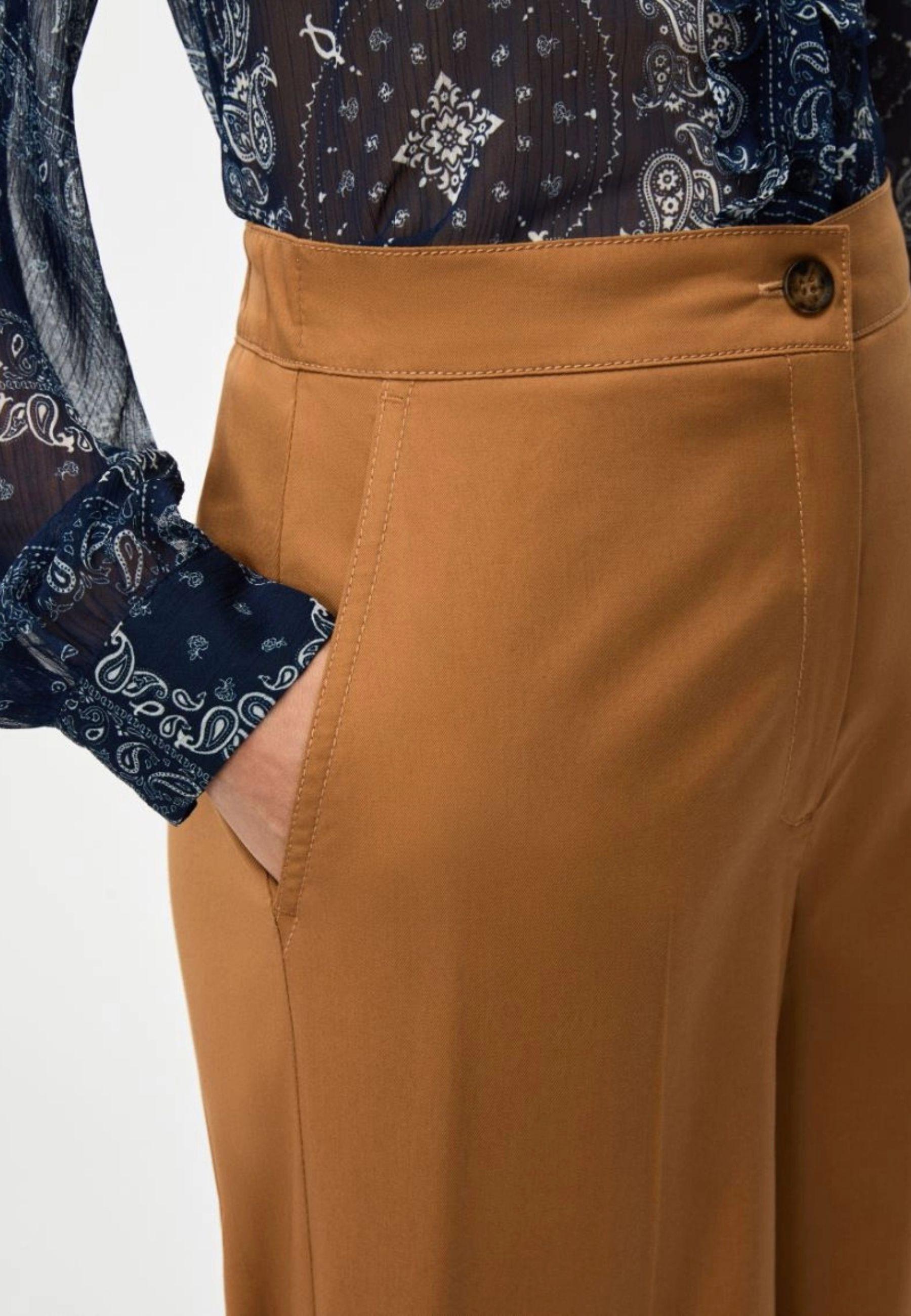 Pantaloni Wide Leg iBlues in Cotone Stretch