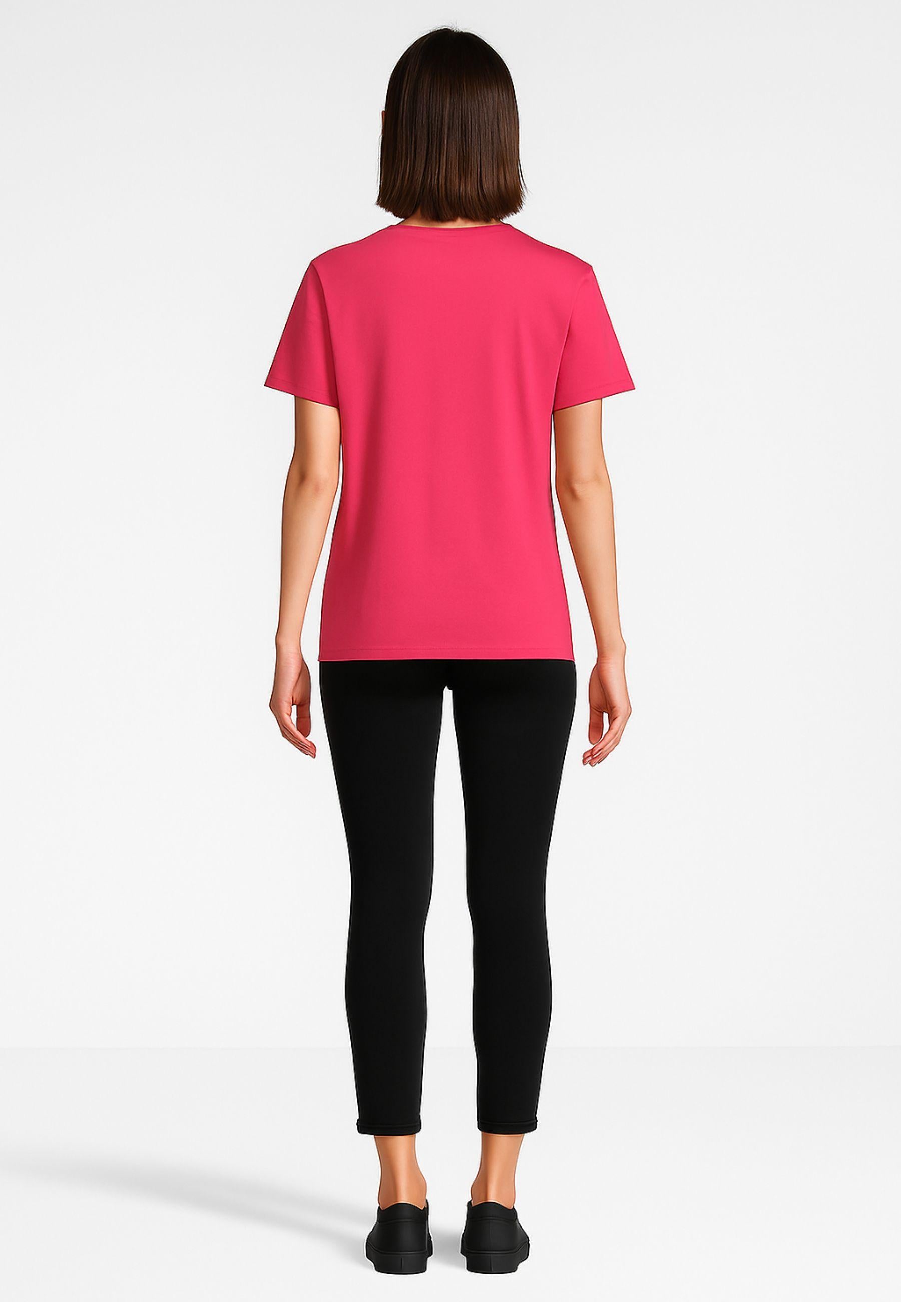T-shirt con ricamo a mano