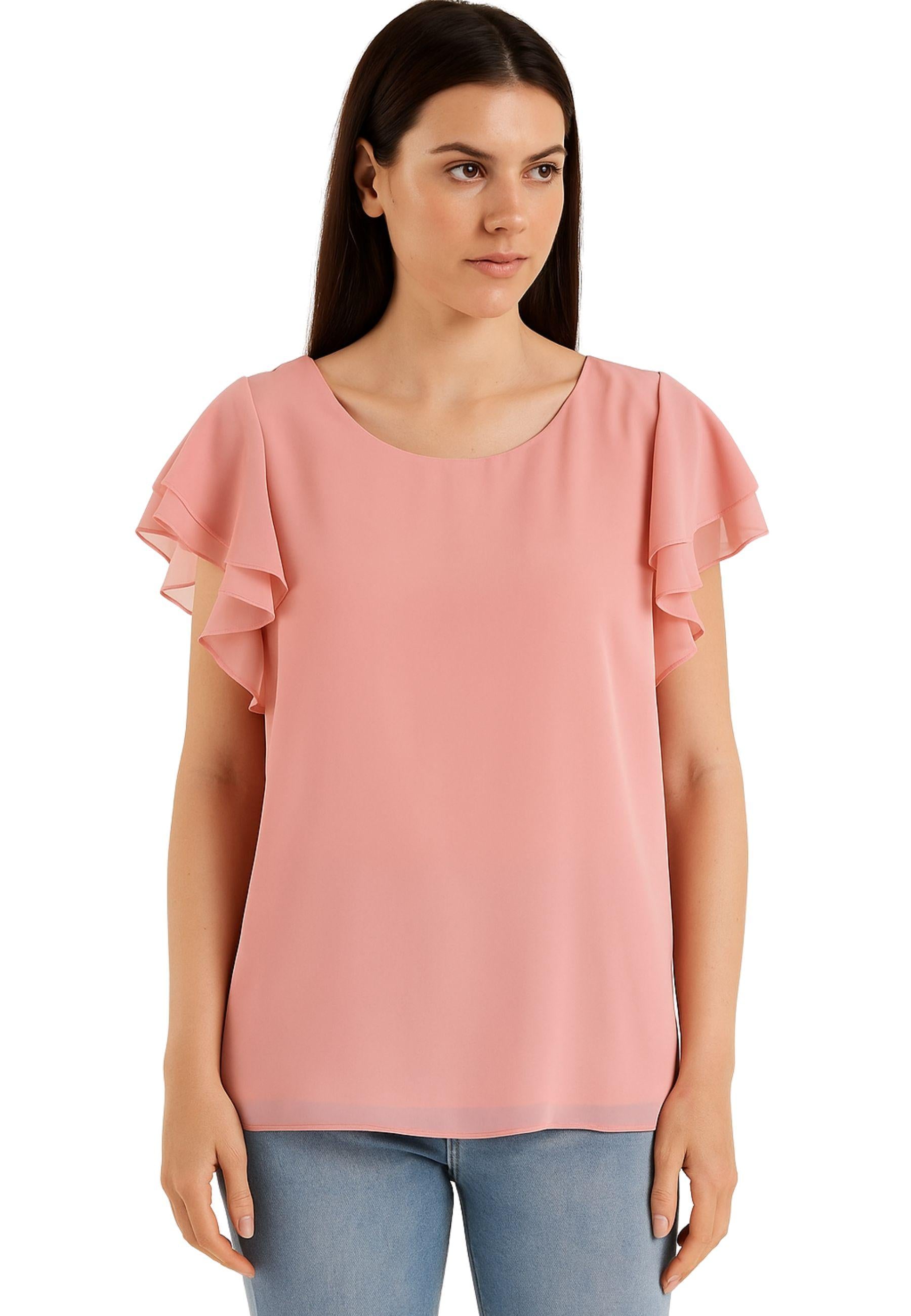 T-shirt donna DonnaG con maniche volant