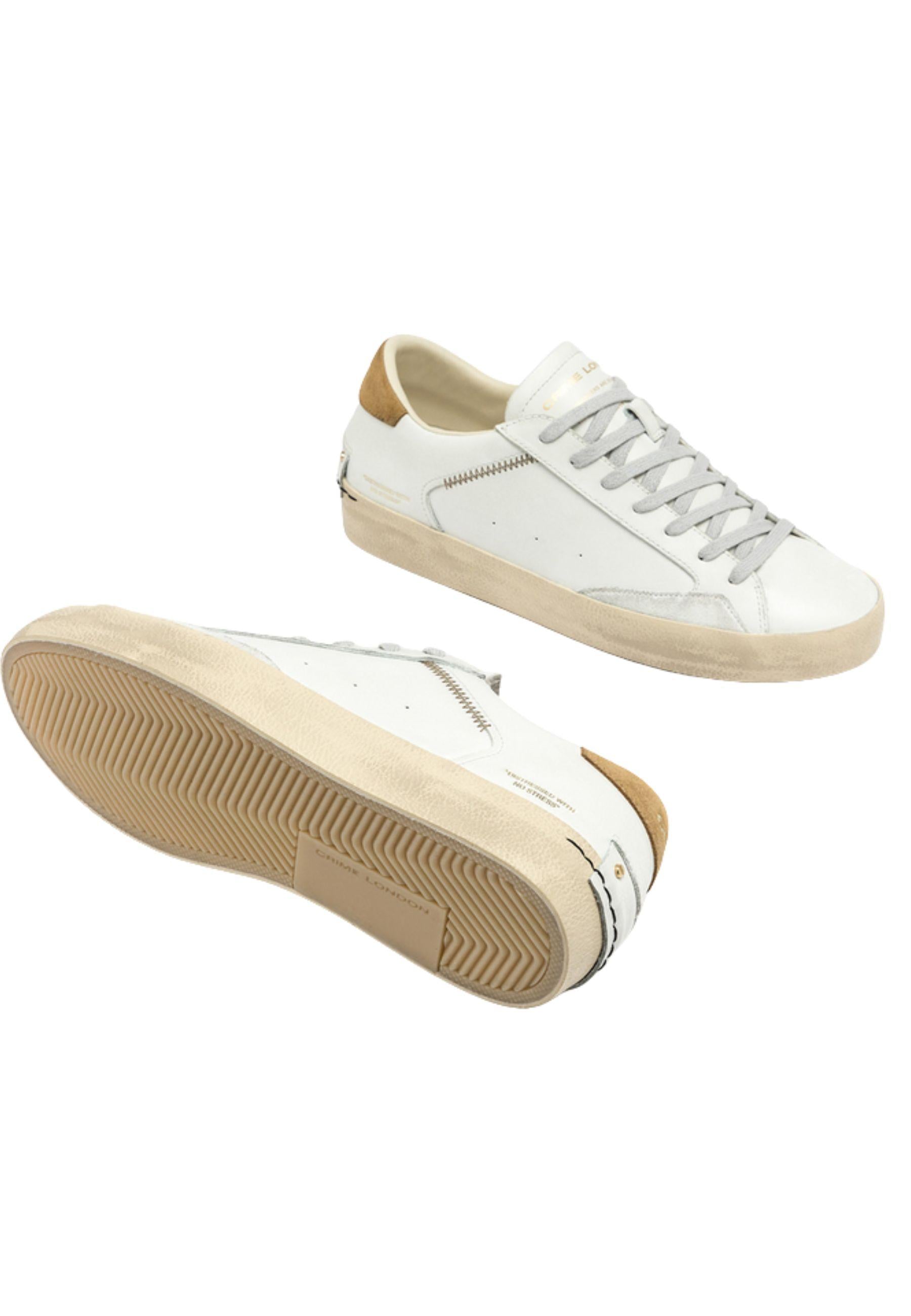 Distressed Desert Tan - Sneakers Uomo Made in Italy