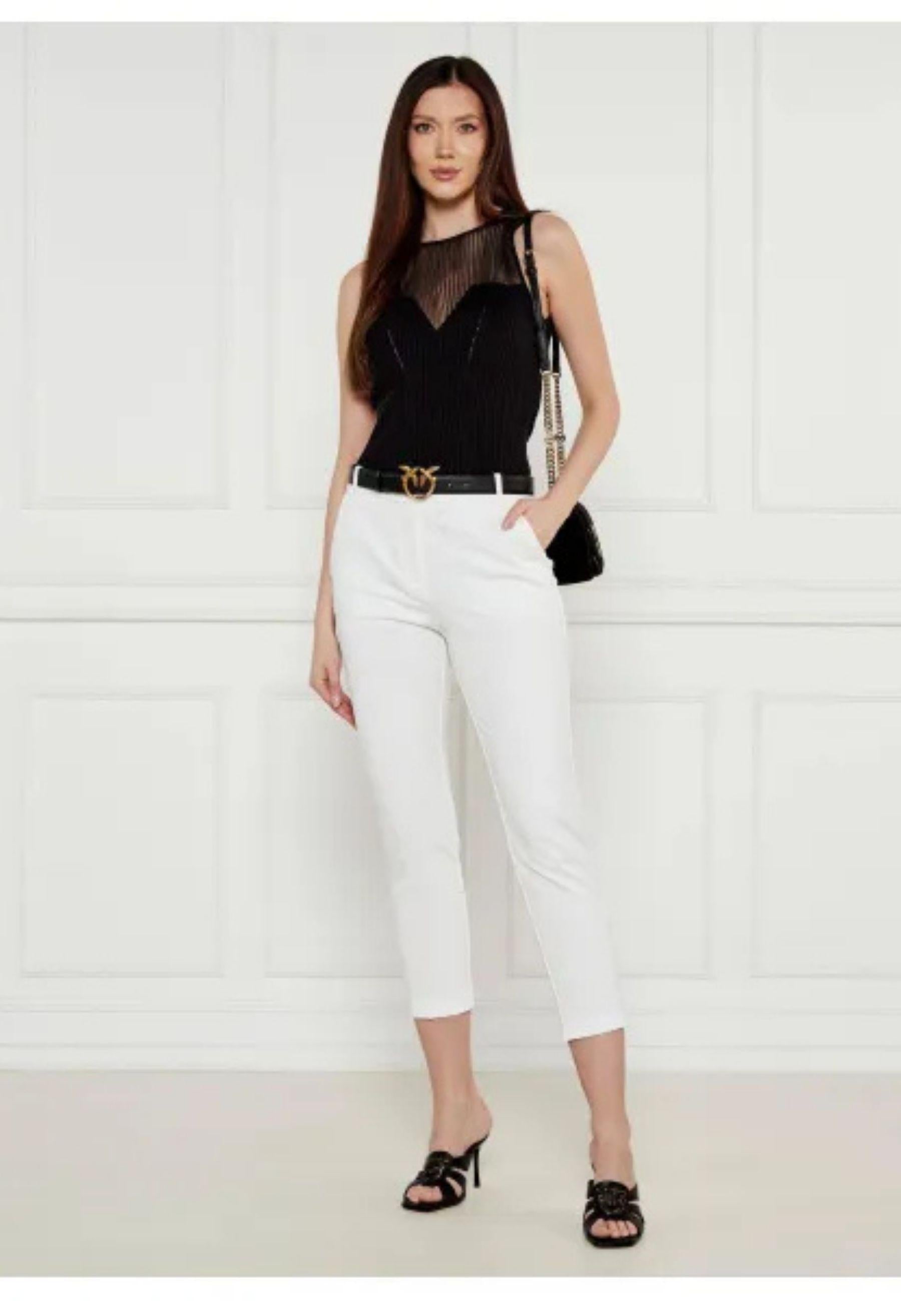 Top in lana SHISPARE con inserti trasparenti