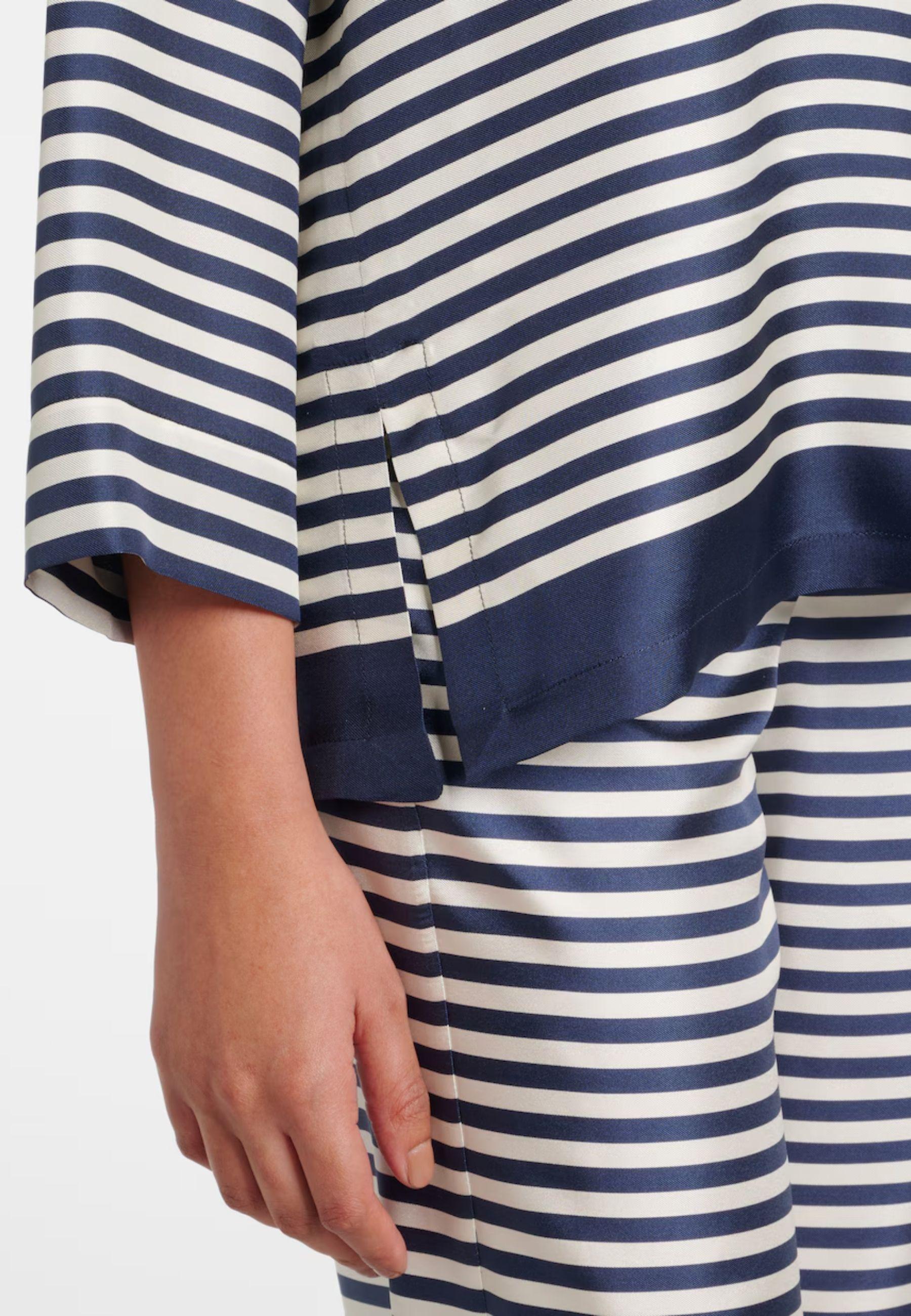 Camicia Maya in seta stampata a righe